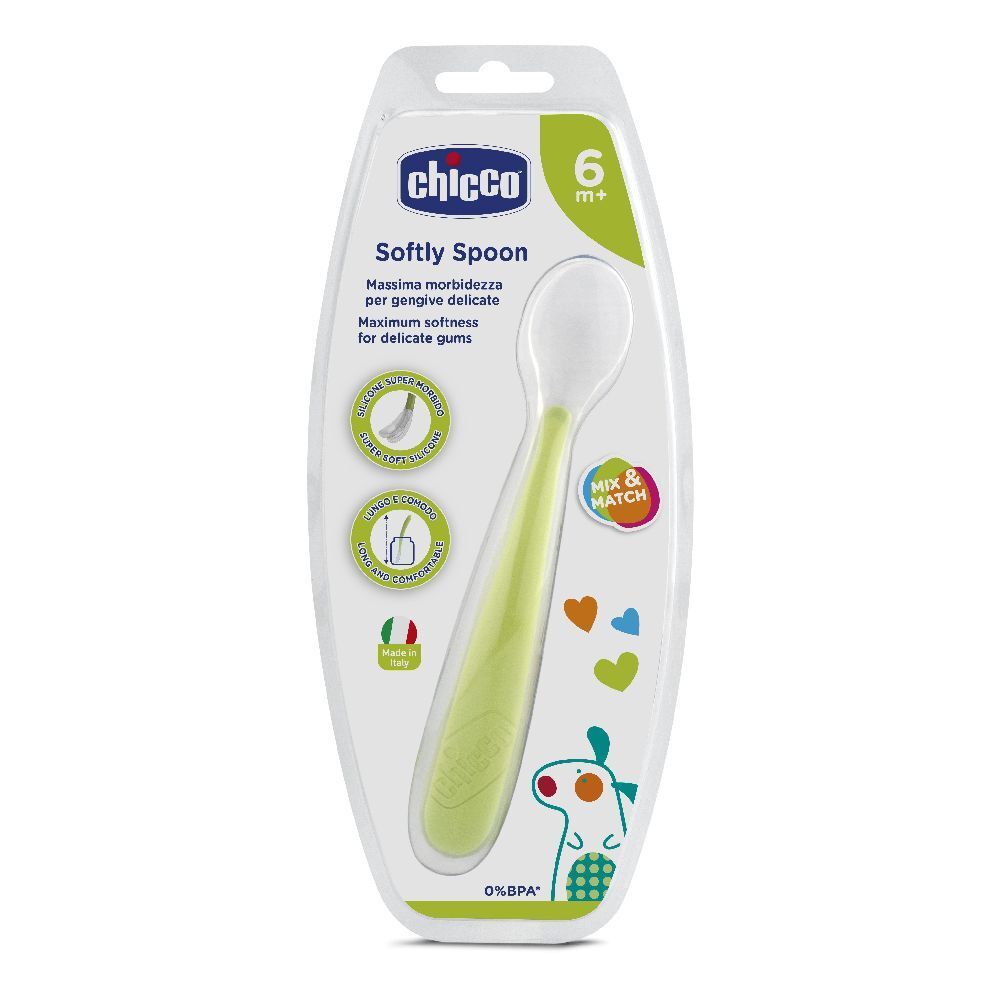 Chicco Cucchiaio Morbido Silicone 6m+