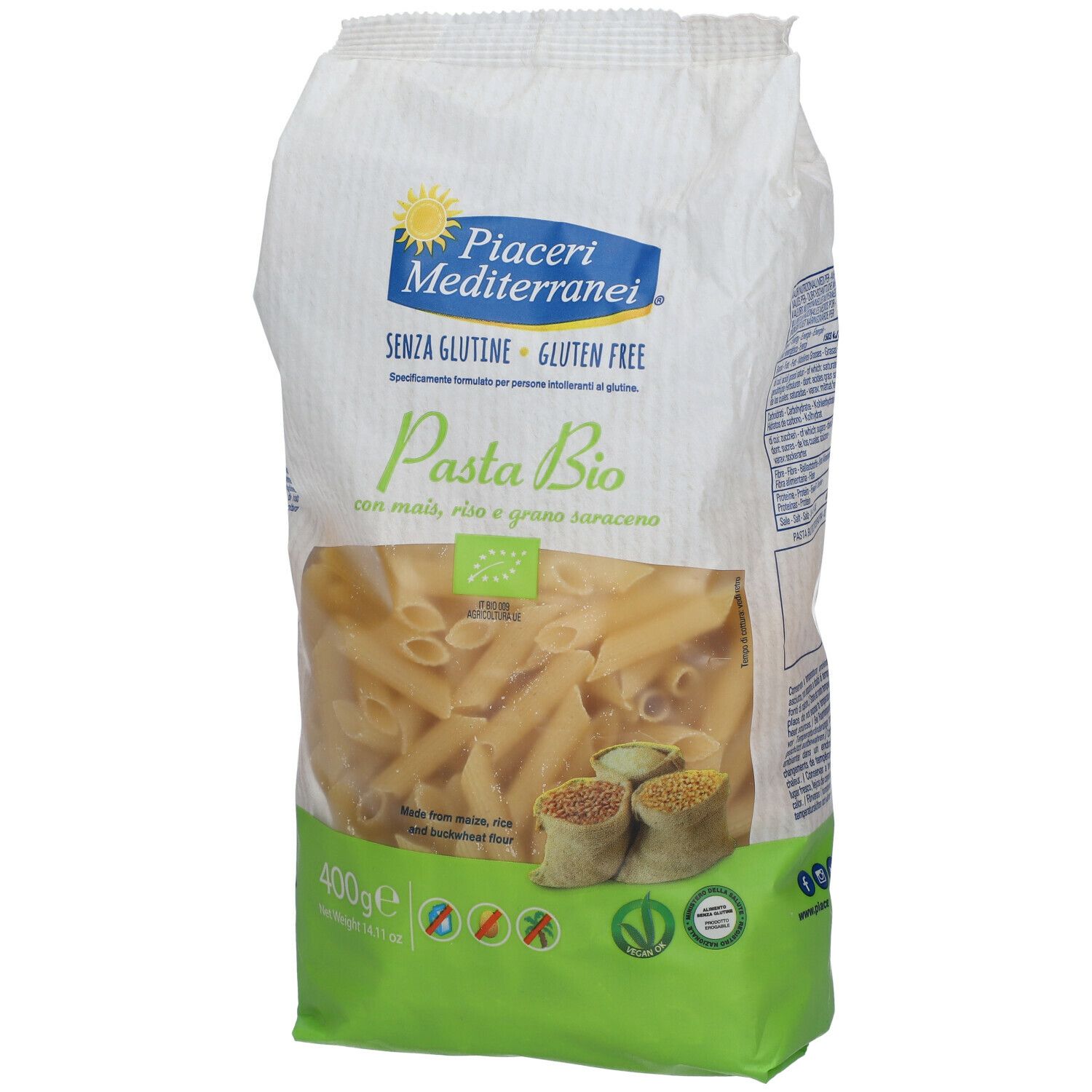 Piaceri Mediterranei® Pasta Bio Penne Rigate