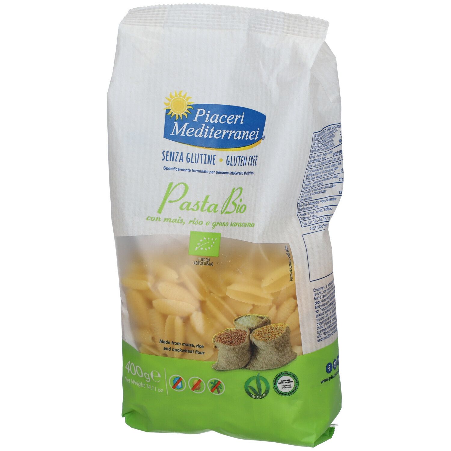 Piaceri Mediterranei® Pasta Bio Gnocchetti Sardi Senza Glutine