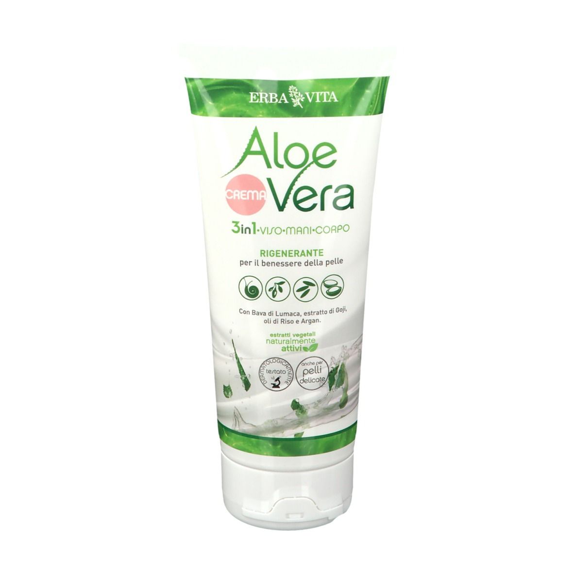 ERBA VITA Aloe Vera Crema-Viso-Mani-Corpo 