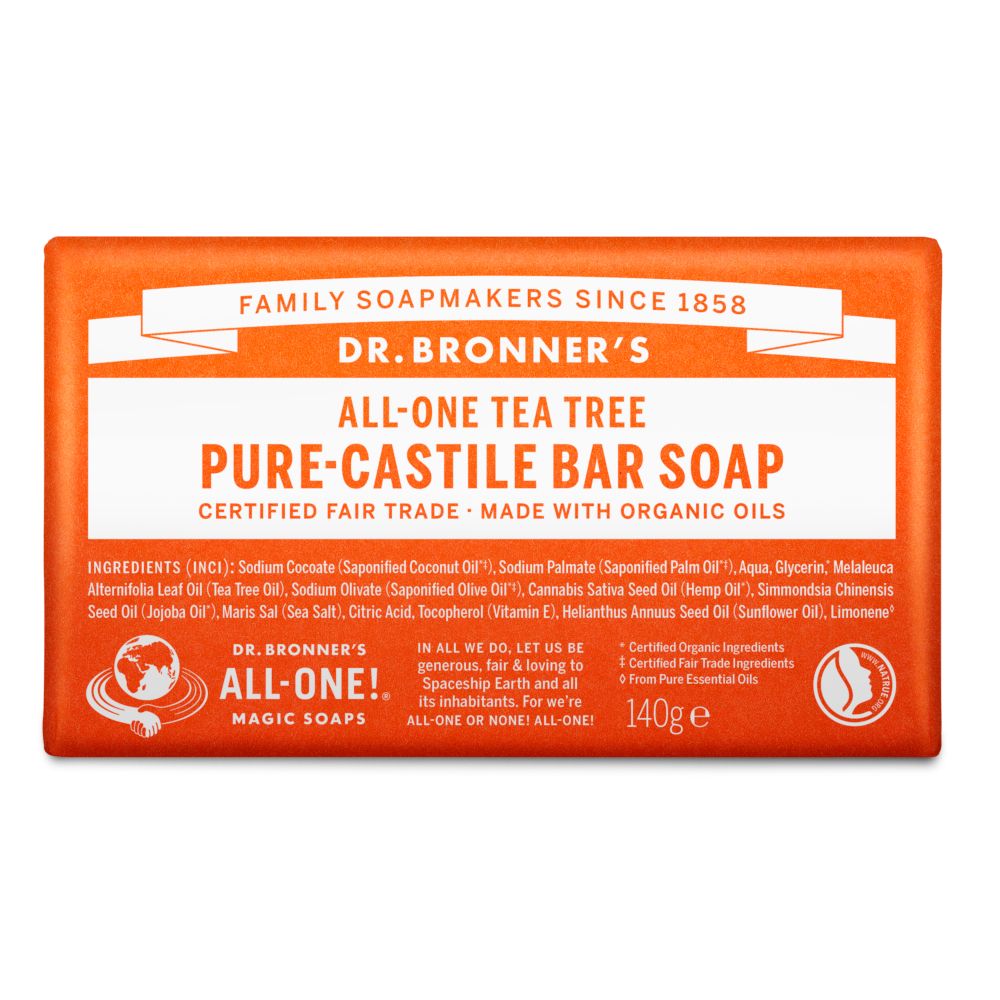 Dr. Bronner's Puro Sapone Solido Bio Tea Tree