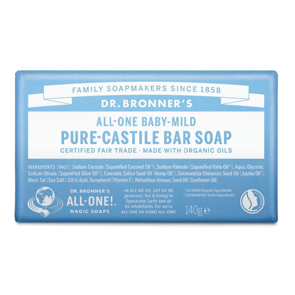 Dr. Bronner's Puro Sapone Solido Bio Senza Profumo