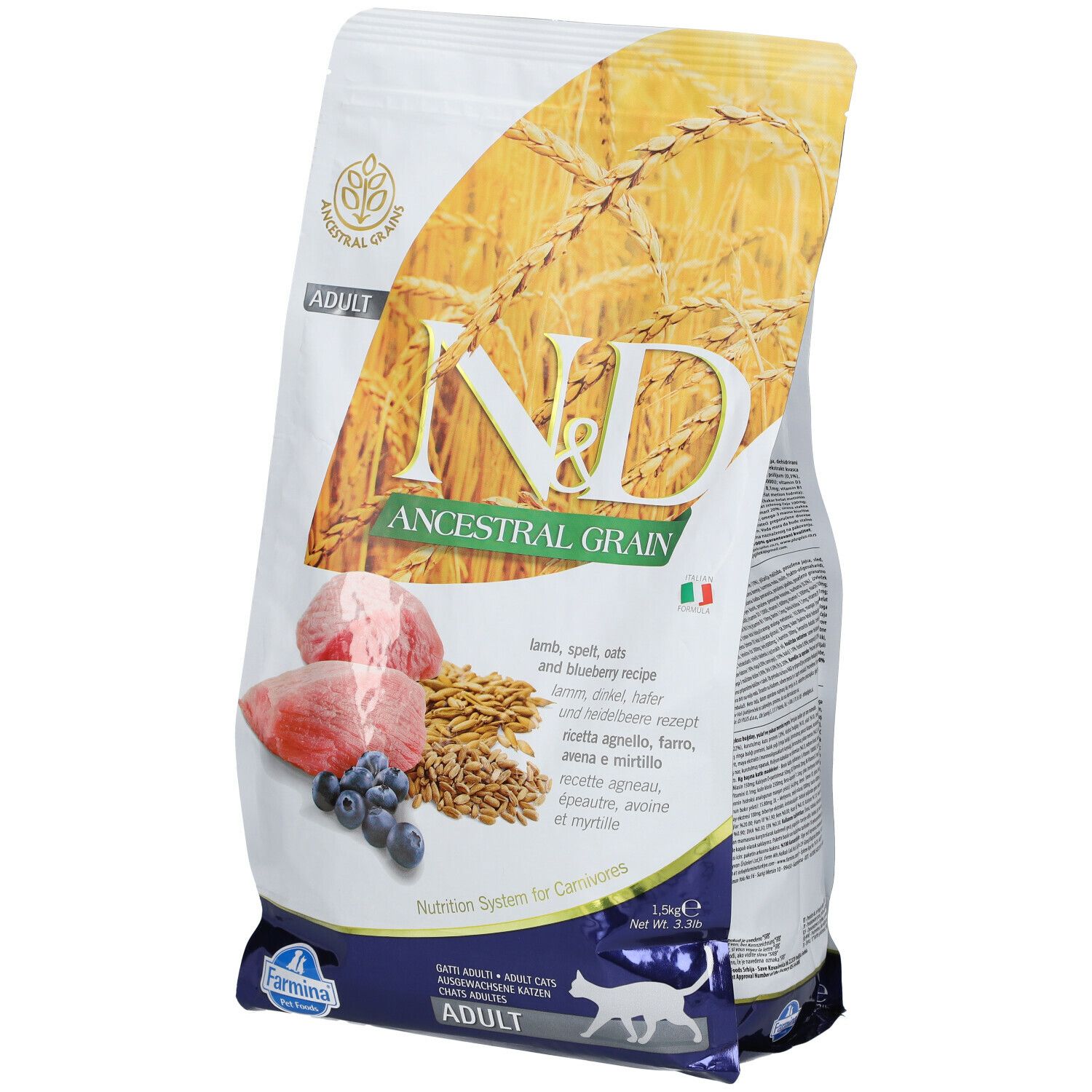 Farmina® N&D Ancestral Grain Lamb & Blueberry Adult