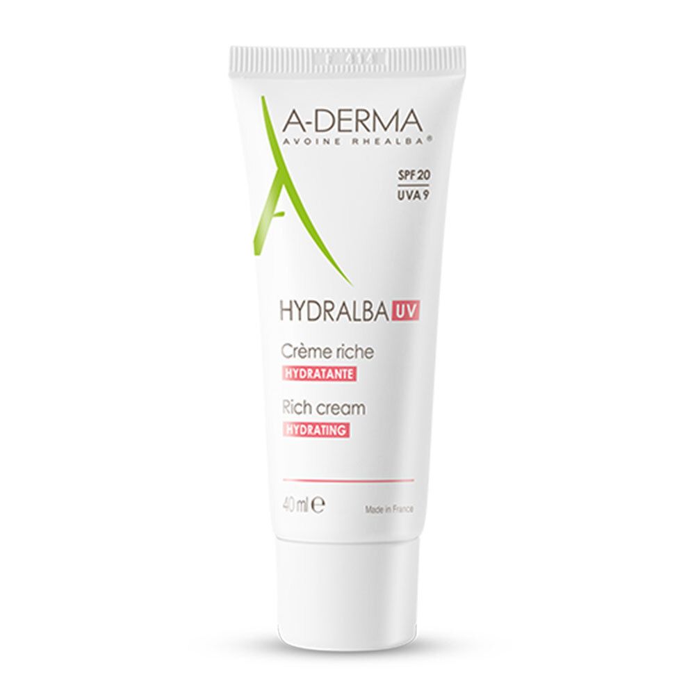 A-DERMA Hydralba Crema Idratante UV Ricca