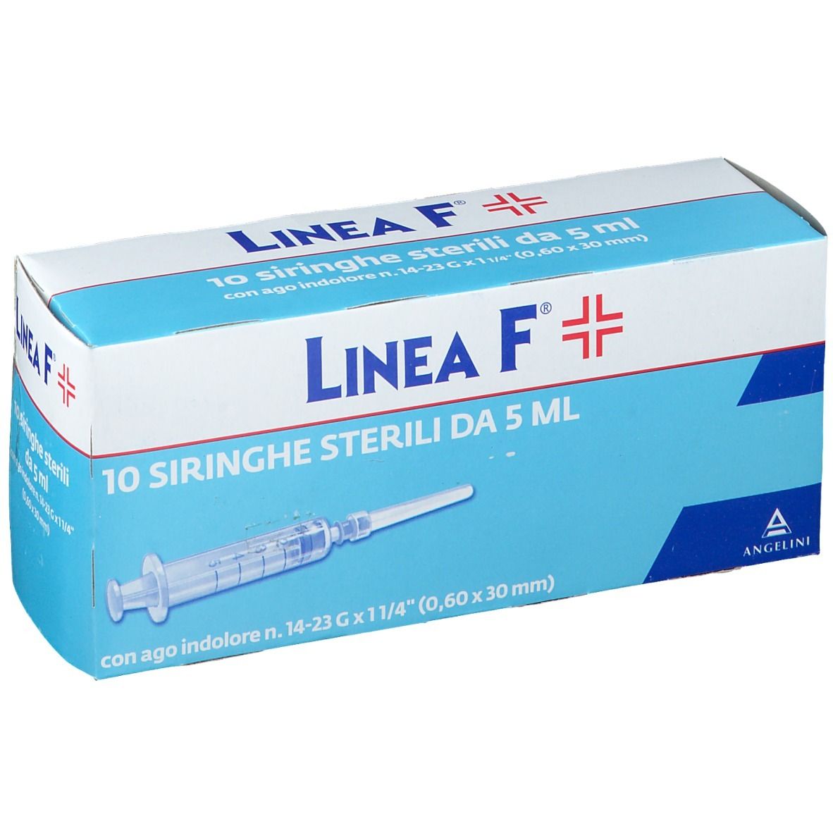 ANGELINI Linea F® Siringhe Sterili 5 ml con Ago 14-23 G x 11/4