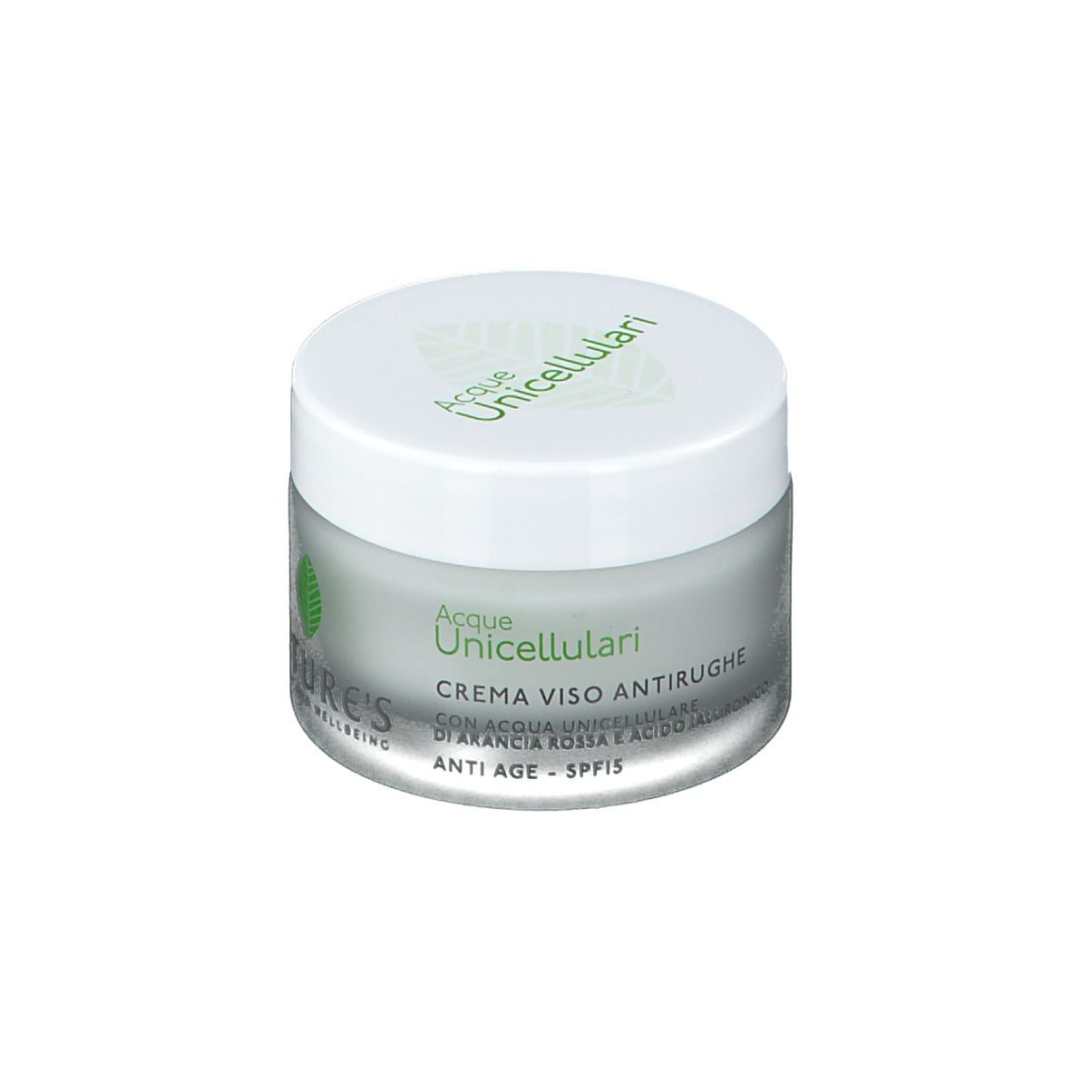 NATURE'S Crema Viso Antirughe SPF 15 Acque Unicellulari