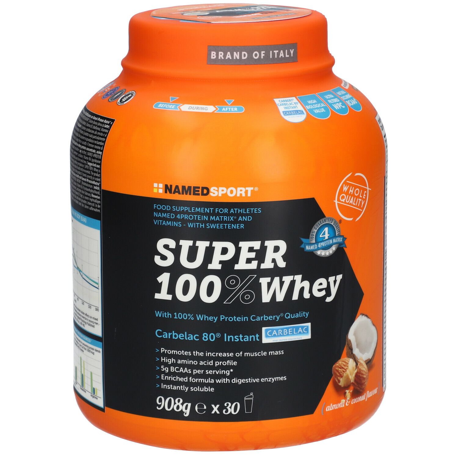 NAMEDSPORT® Super 100% Whey Almond & Coconut Flavour