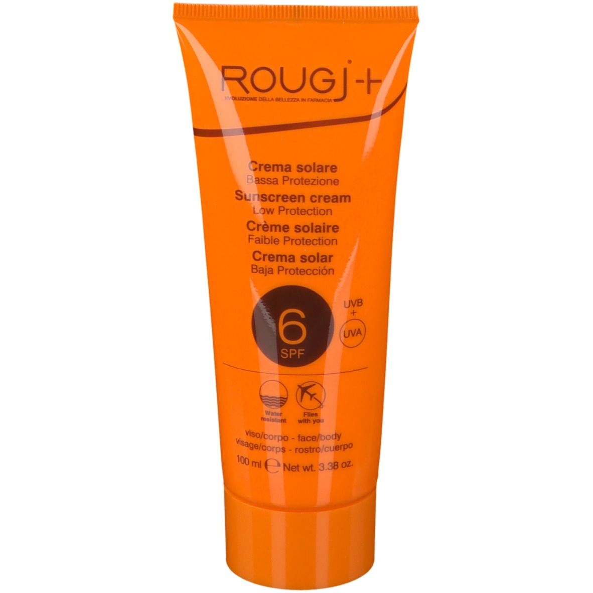 ROUGJ Crema Solare SPF6 Protezione Bassa