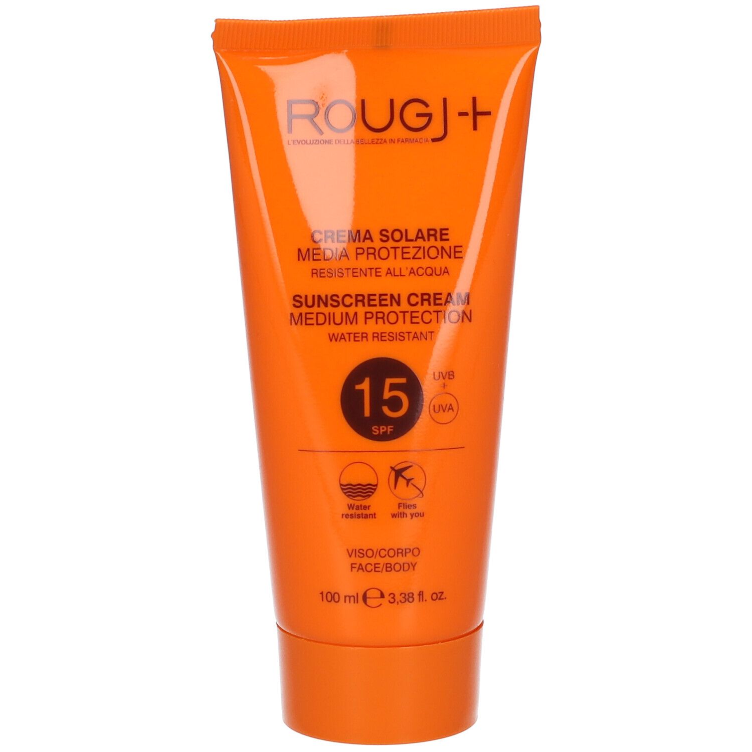 ROUGJ Crema Solare SPF 15 Protezione Media