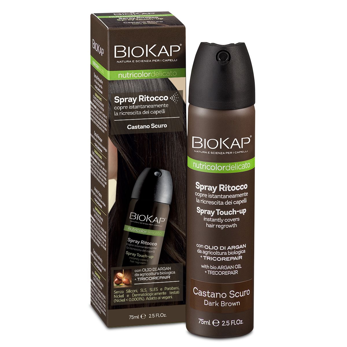 BIOSLINE Biokap® Spray Ritocco Castano Scuro