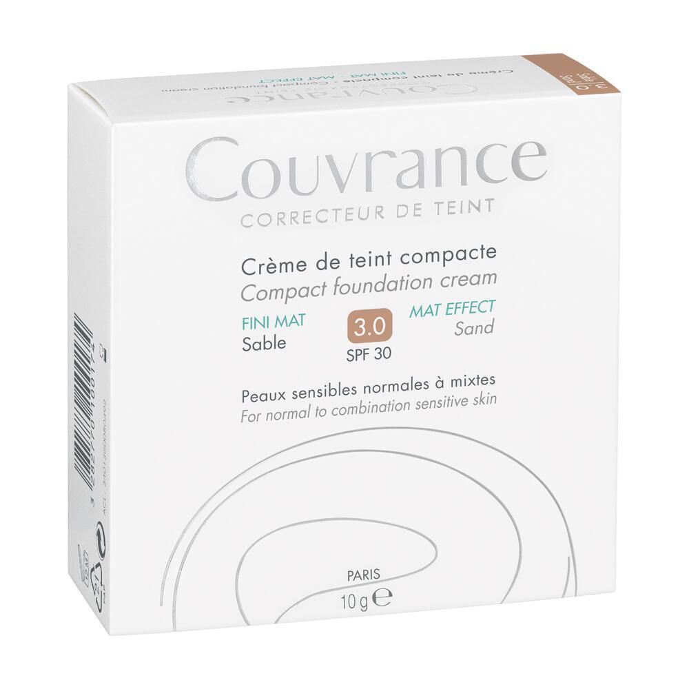 Avène Couvrance Crema Compatta Colorata Effetto Vellutato 3.0 Sabbia