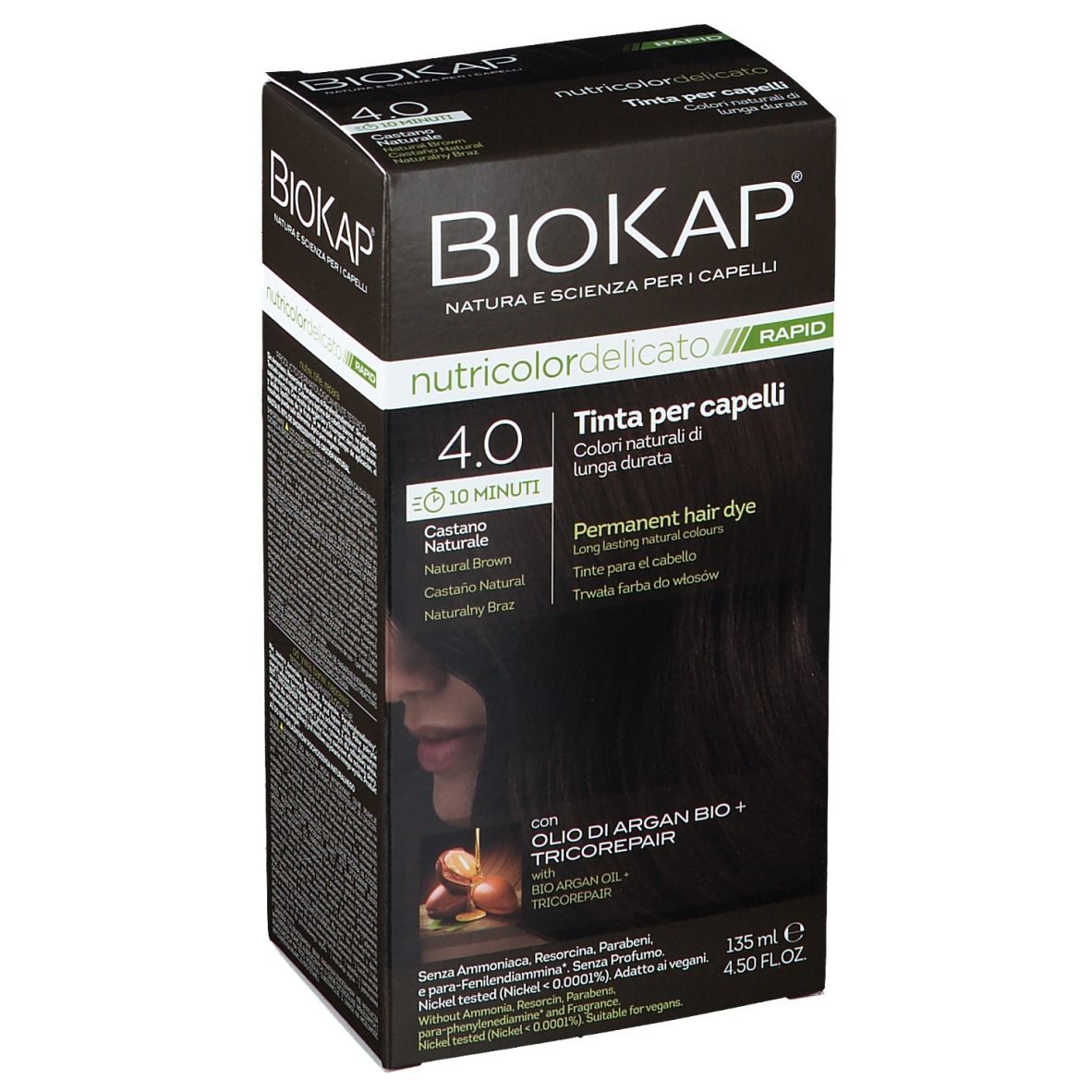 BIOS LINE BioKap® Nutricolor Tinta Delicato Rapid 4.0 Castano Naturale