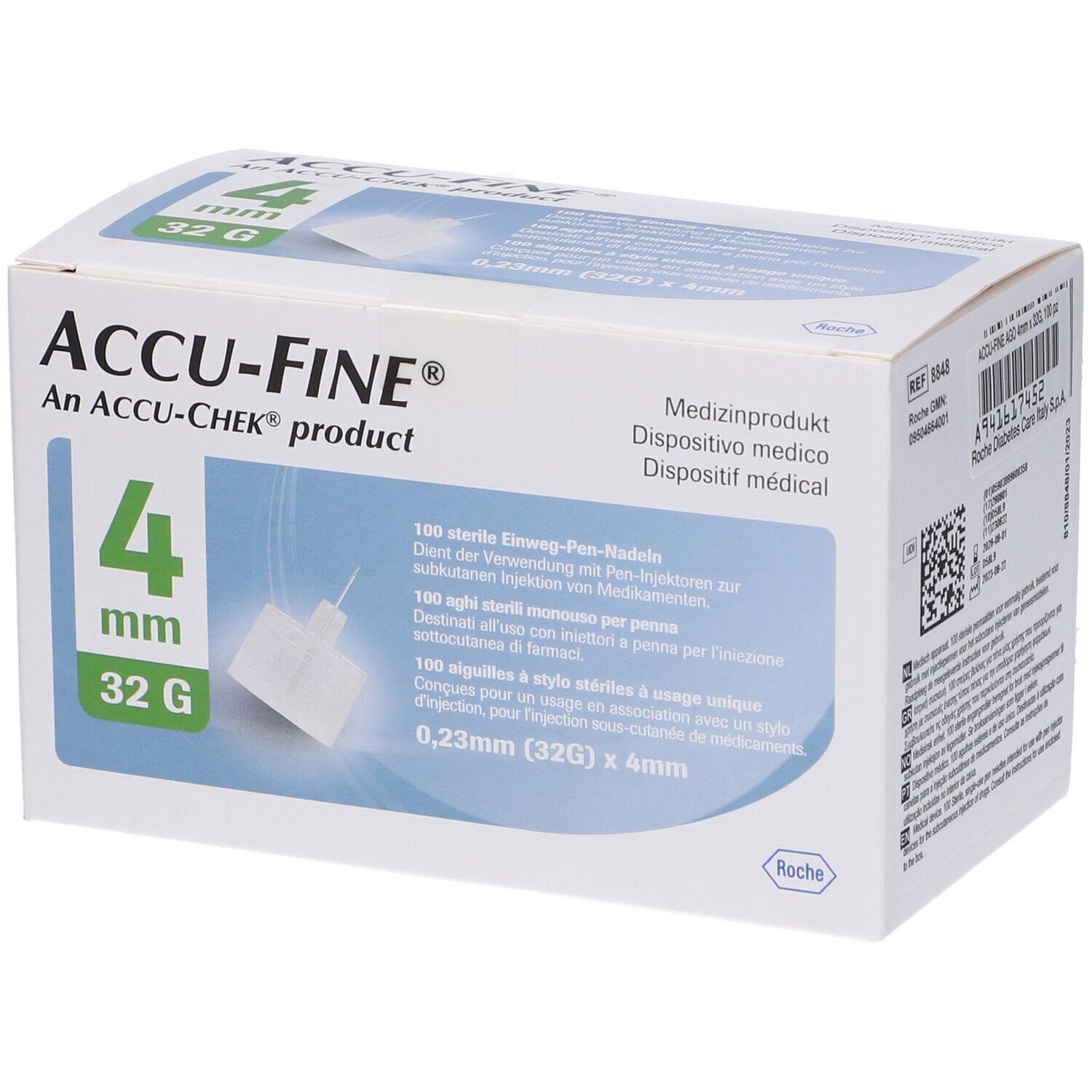 ACCU-FINE® Aghi Sterili 0,23 mm (32G) x 4 mm