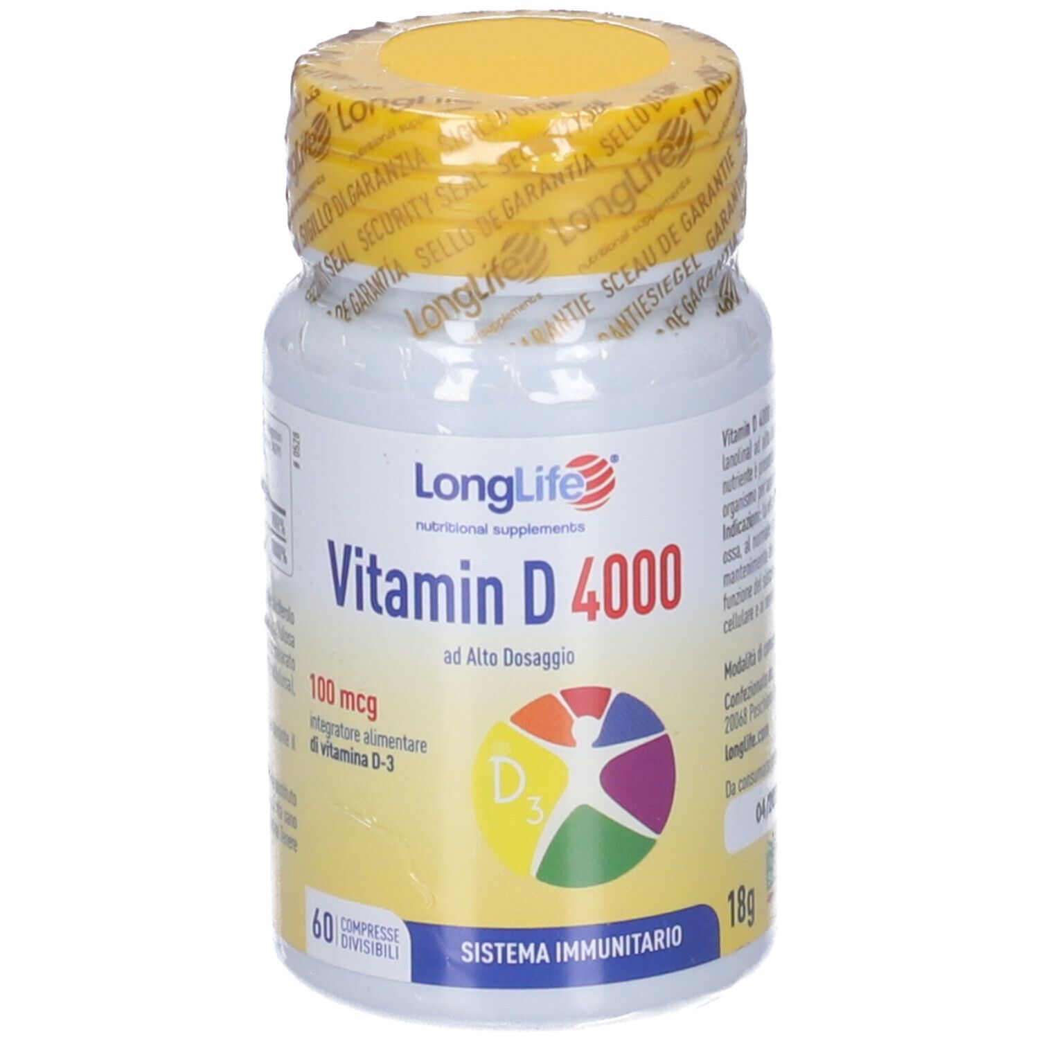 LongLife® Vitamin D 4000 u.i. 100 mcg