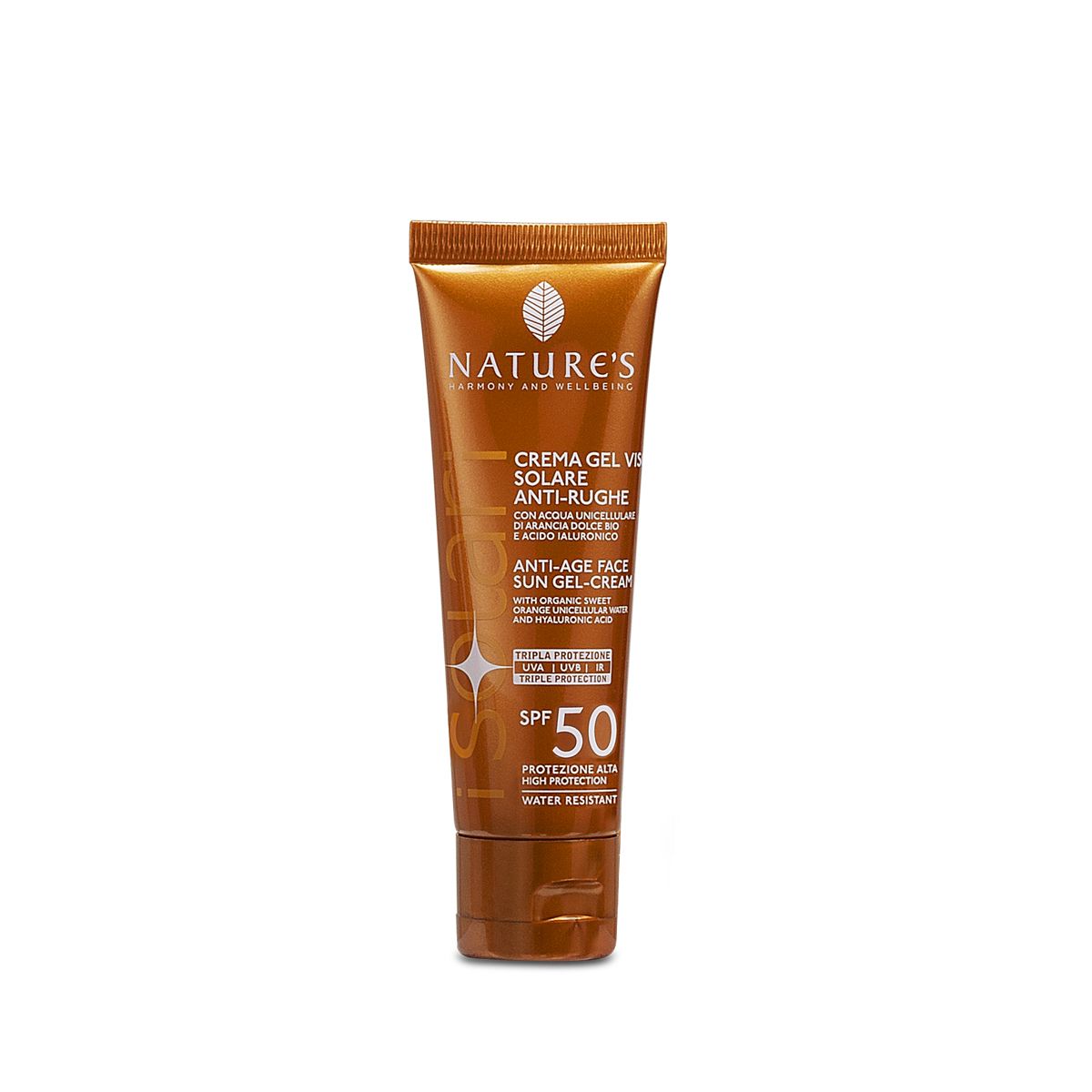 NATURE'S iSolari  Crema-gel viso Solare Antirughe SPF50