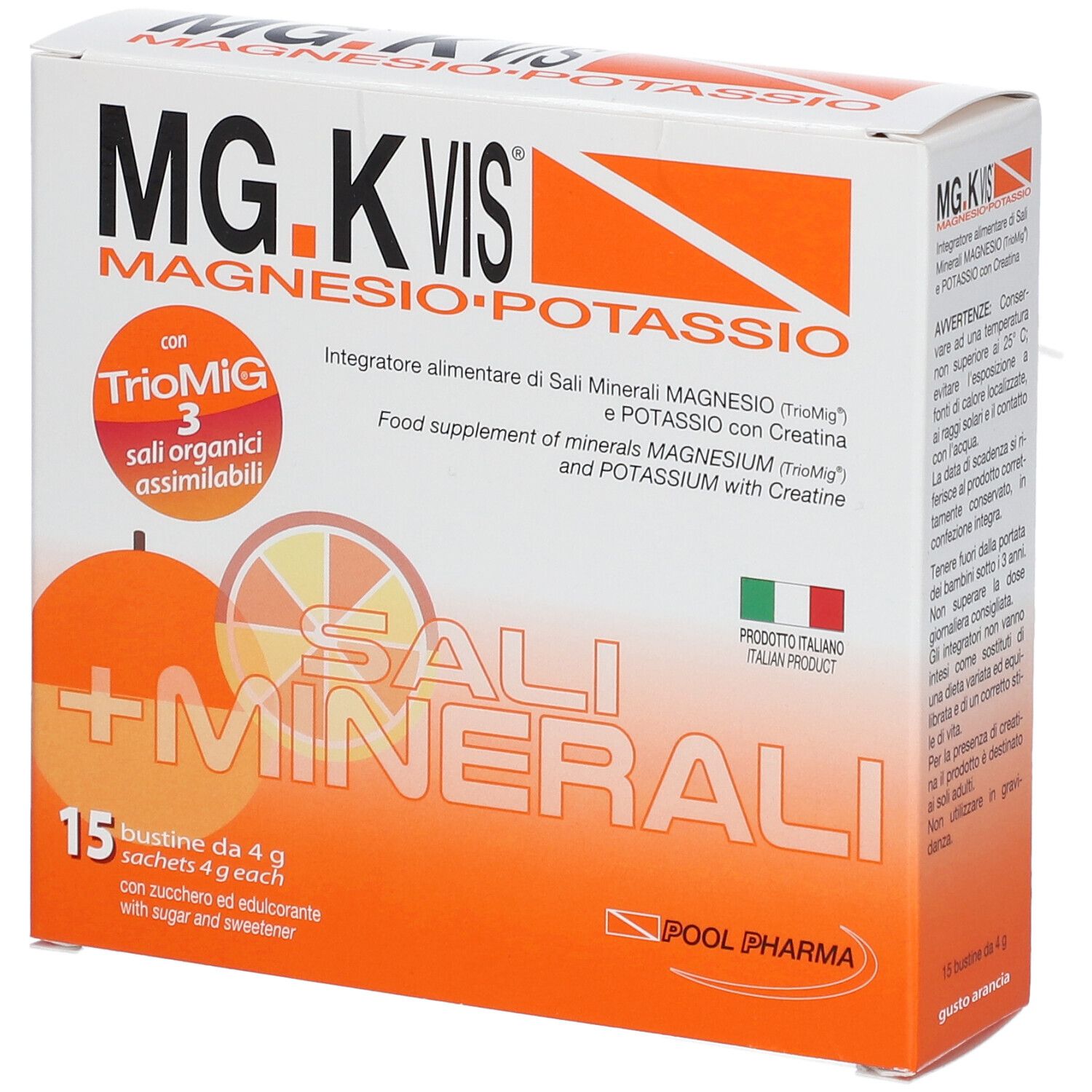 POOL PHARMA MG.K VIS® Magnesio e Potassio Gusto Arancia