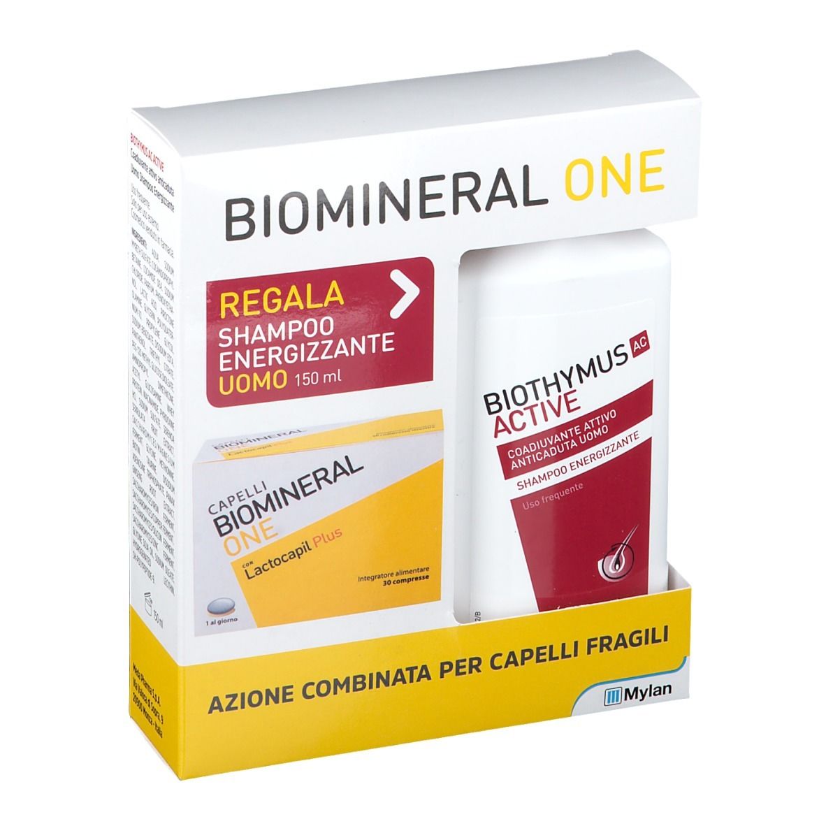 Capelli Biomineral One Lactocapil Plus + Biothymus AC Active Shampoo Energizzante