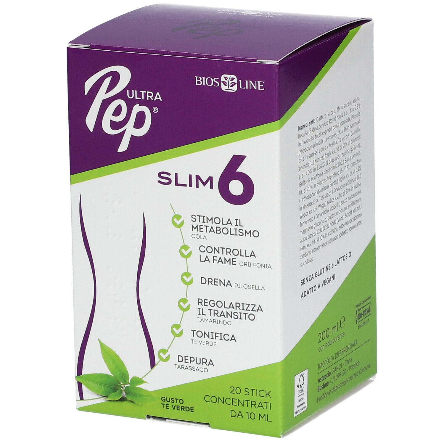BIOS LINEUltra Pep ® Slim 6 Tè Verde