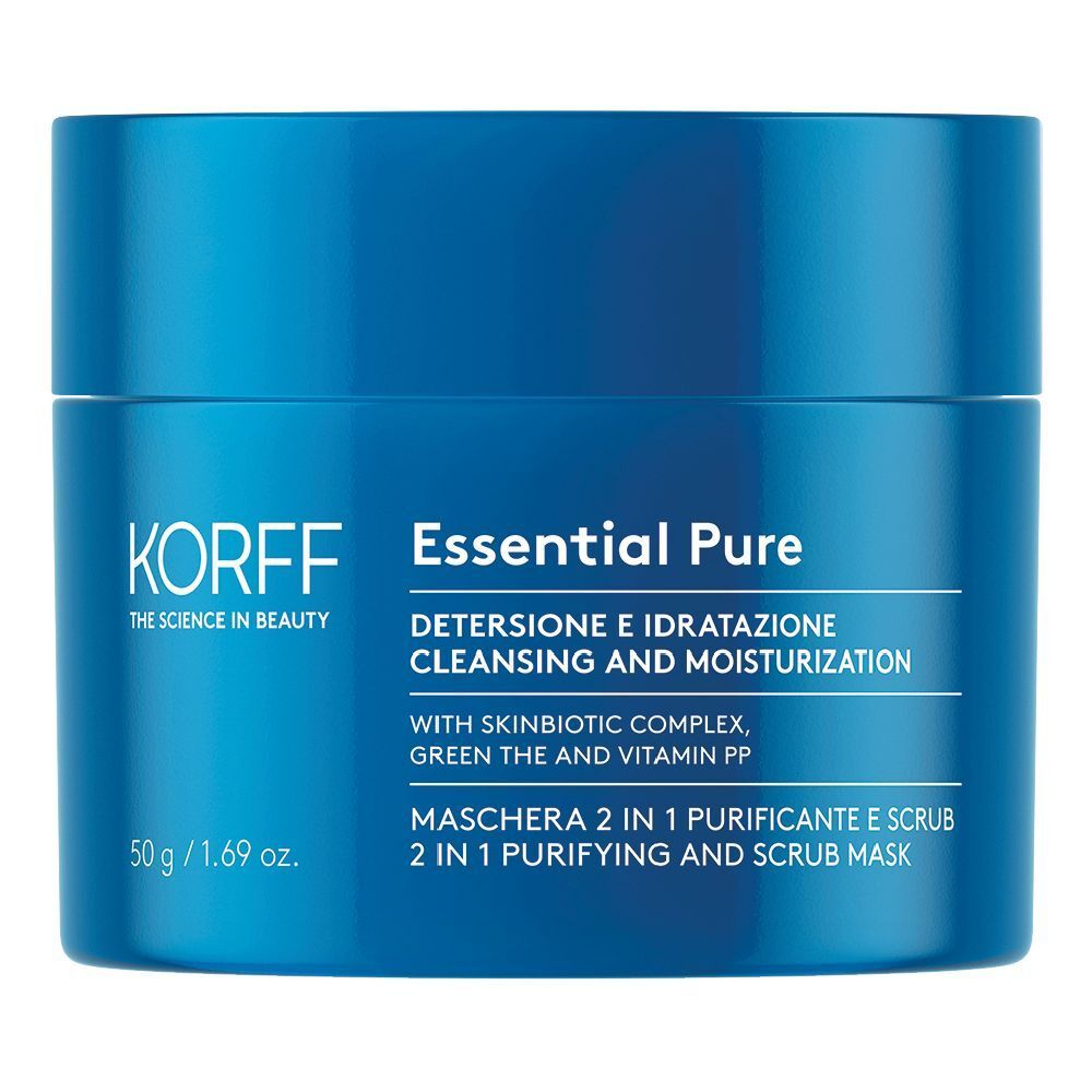 KORFF Essential Pure Maschera 2 In 1 Purificante E Scrub