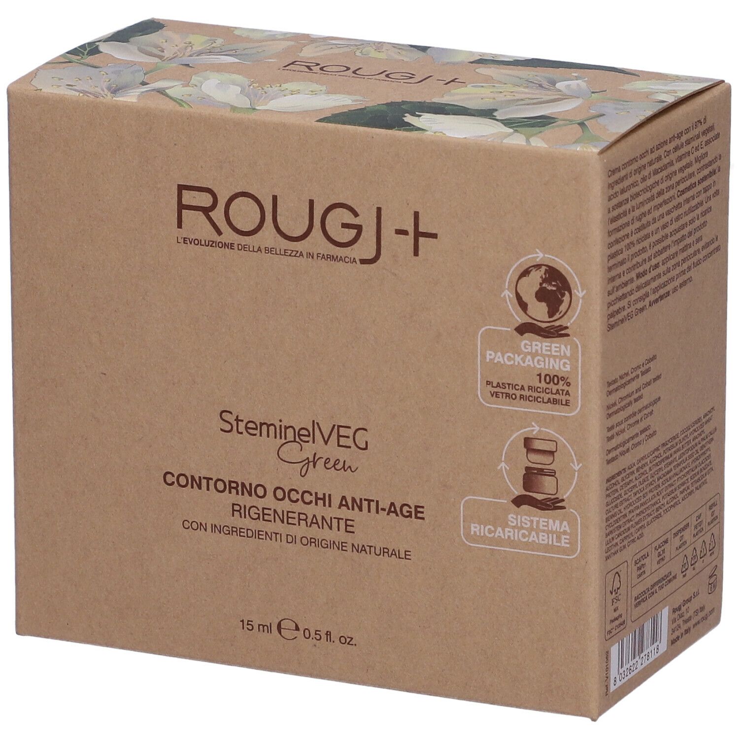 ROUGJ SteminelVEG Contorno Occhi Anti-Age Rigenerante