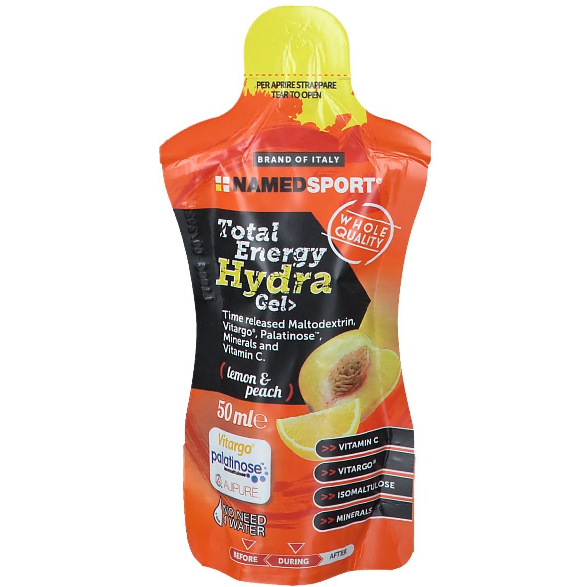 NAMED SPORT® Total Energy Hydra Gel Lemon and Peach