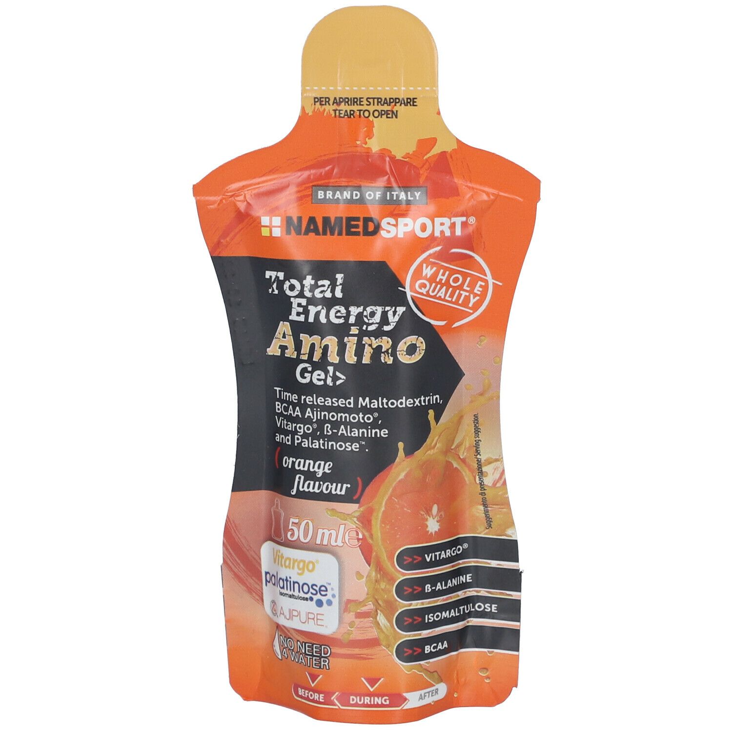 NAMED SPORT® Total Energy Amino Gel Orange Flavour