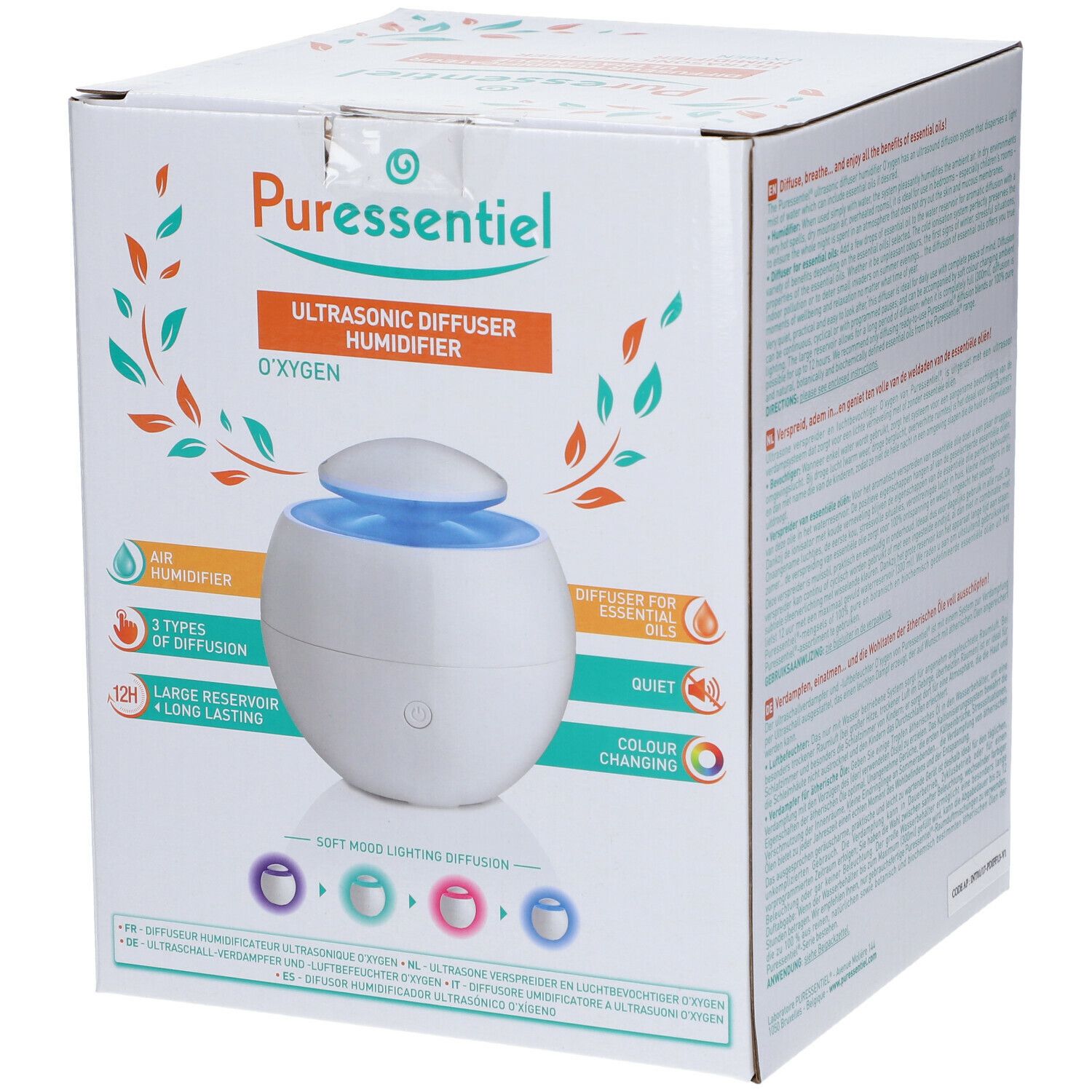 Puressentiel O'Xygen Diffusore Umidificatore a Ultrasuoni