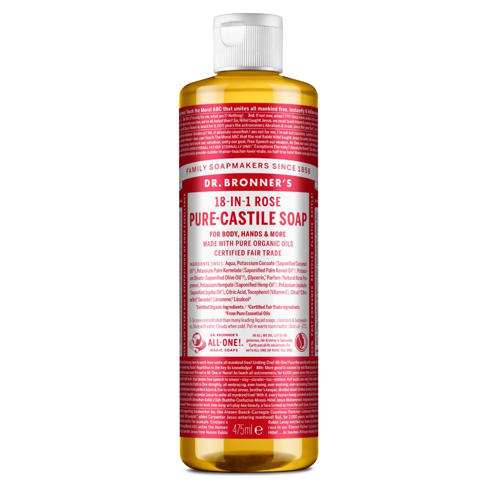 Dr. Bronner's Sapone Liquido Bio 18 in 1 Rose