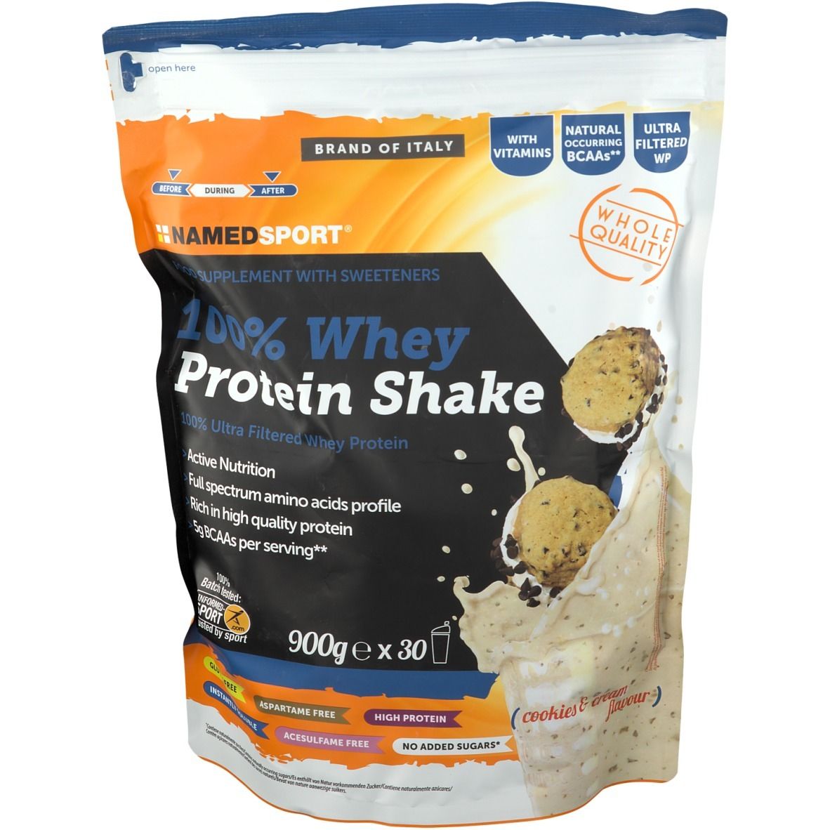 NAMED SPORT® 100% Whey Protein Shake Cookies & Cream