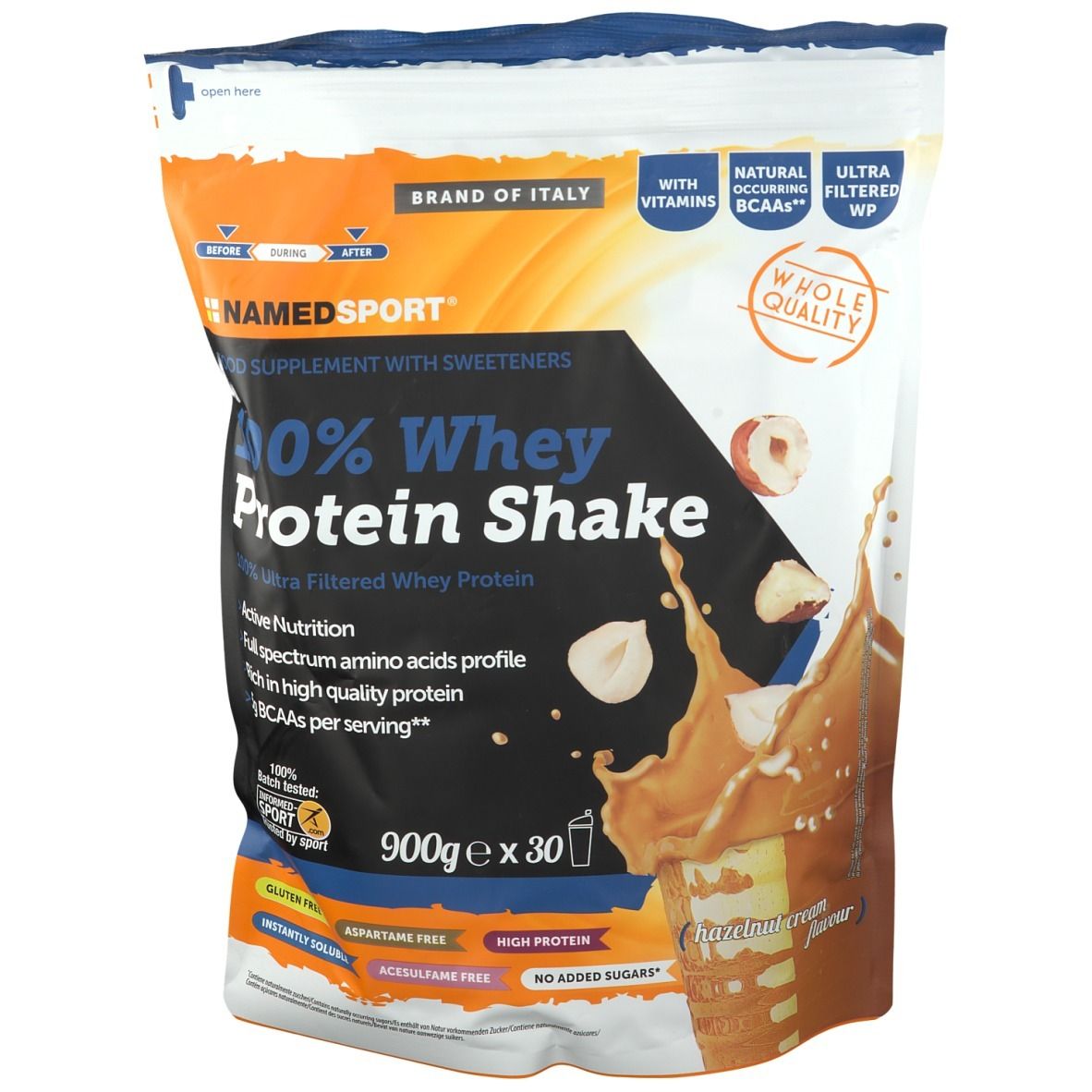 NAMED SPORT® 100% Whey Protein Shake Hazelnut Cream