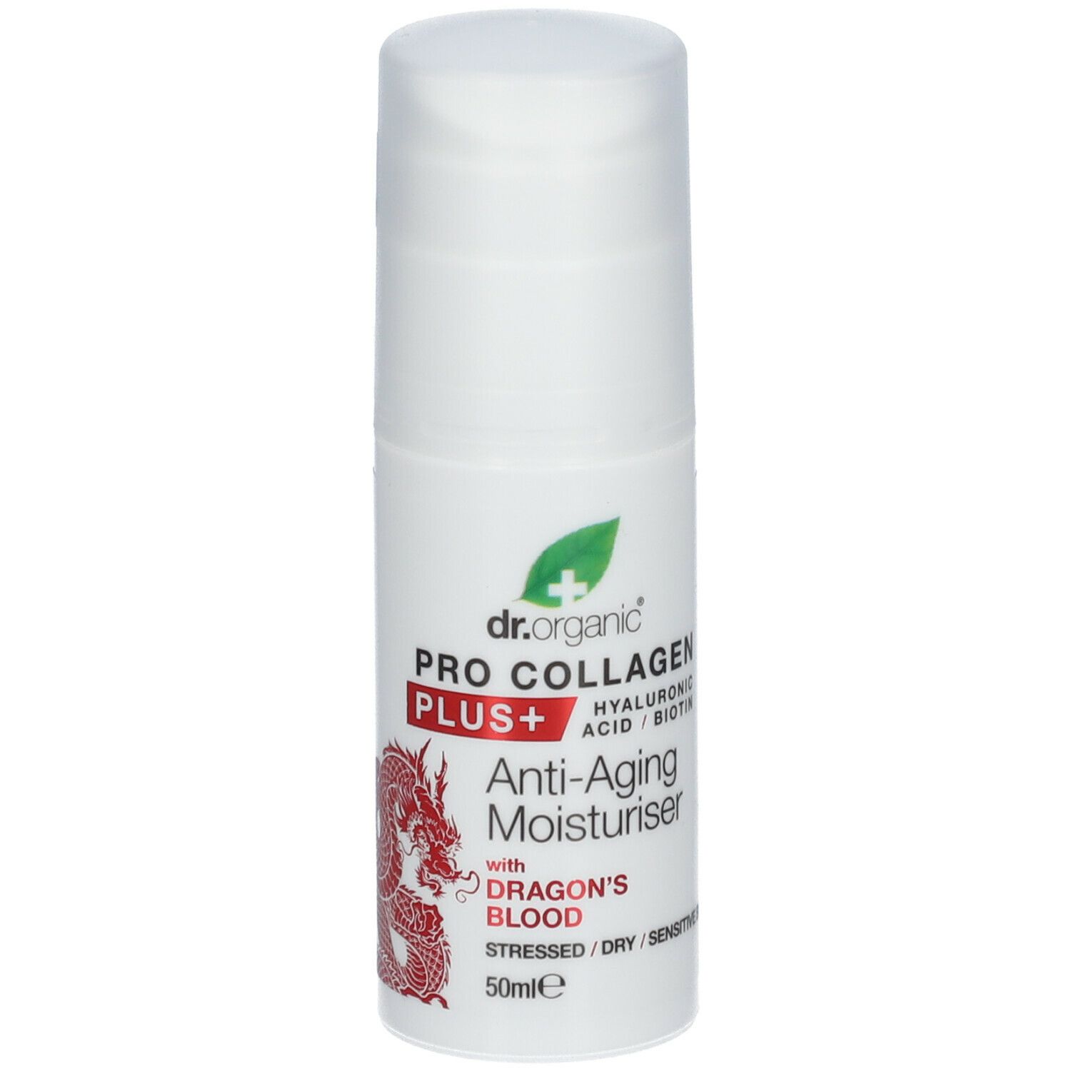 Dr. Organic® Pro Collagen+ Anti-Aging Moisturiser con Sangue di Drago