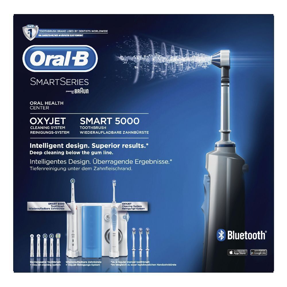 Oral-B® Oral Center Spazzolino Elettrico Smart 5000 e Idropulsore Oxyjet 