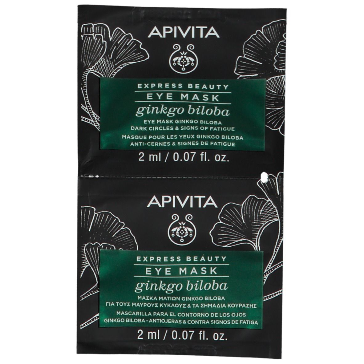 APIVITA EXPRESS BEAUTY Maschera Occhi Ginkgo Biloba