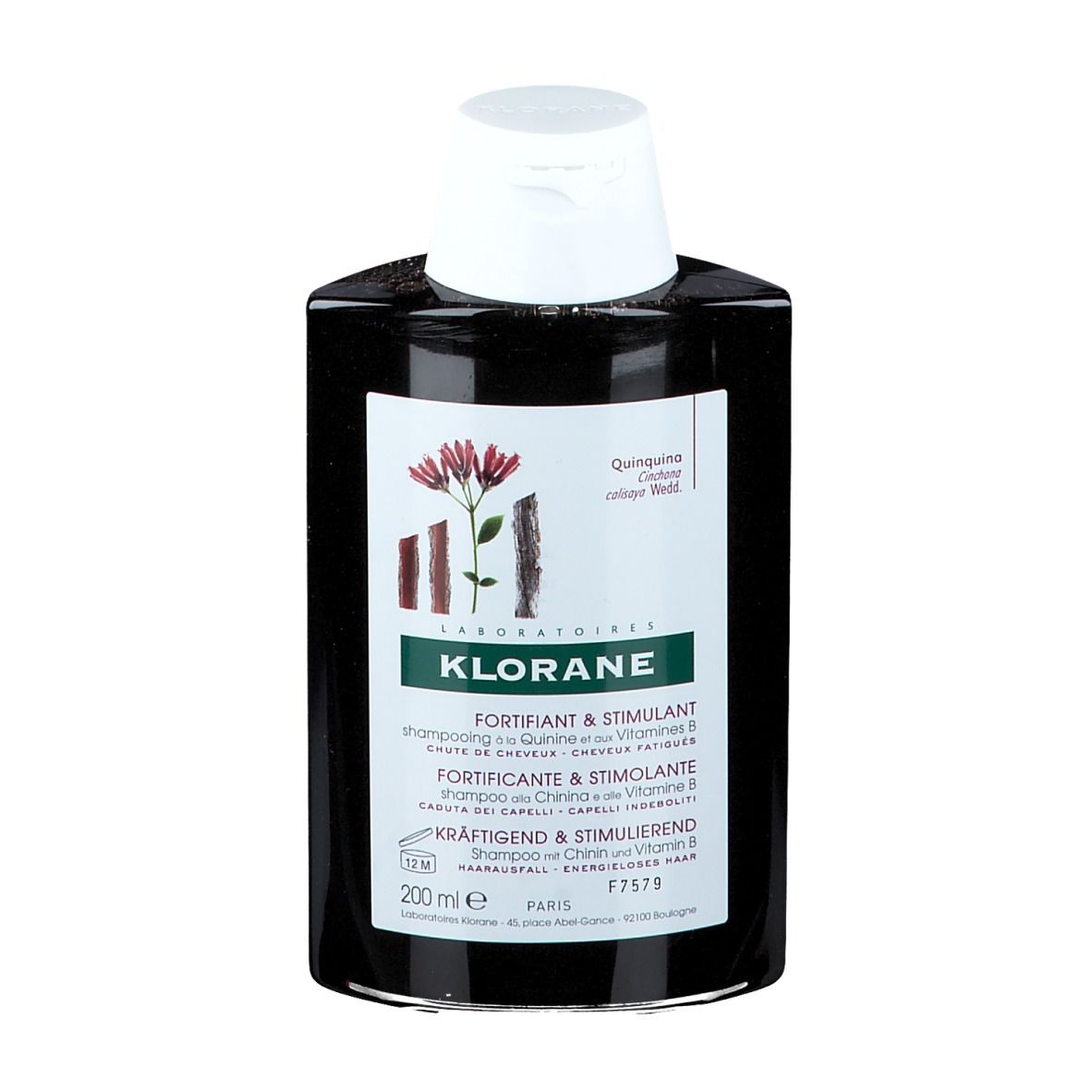 KLORANE Shampoo alla Chinina e alle Vitamine B Stimolante e Fortificante