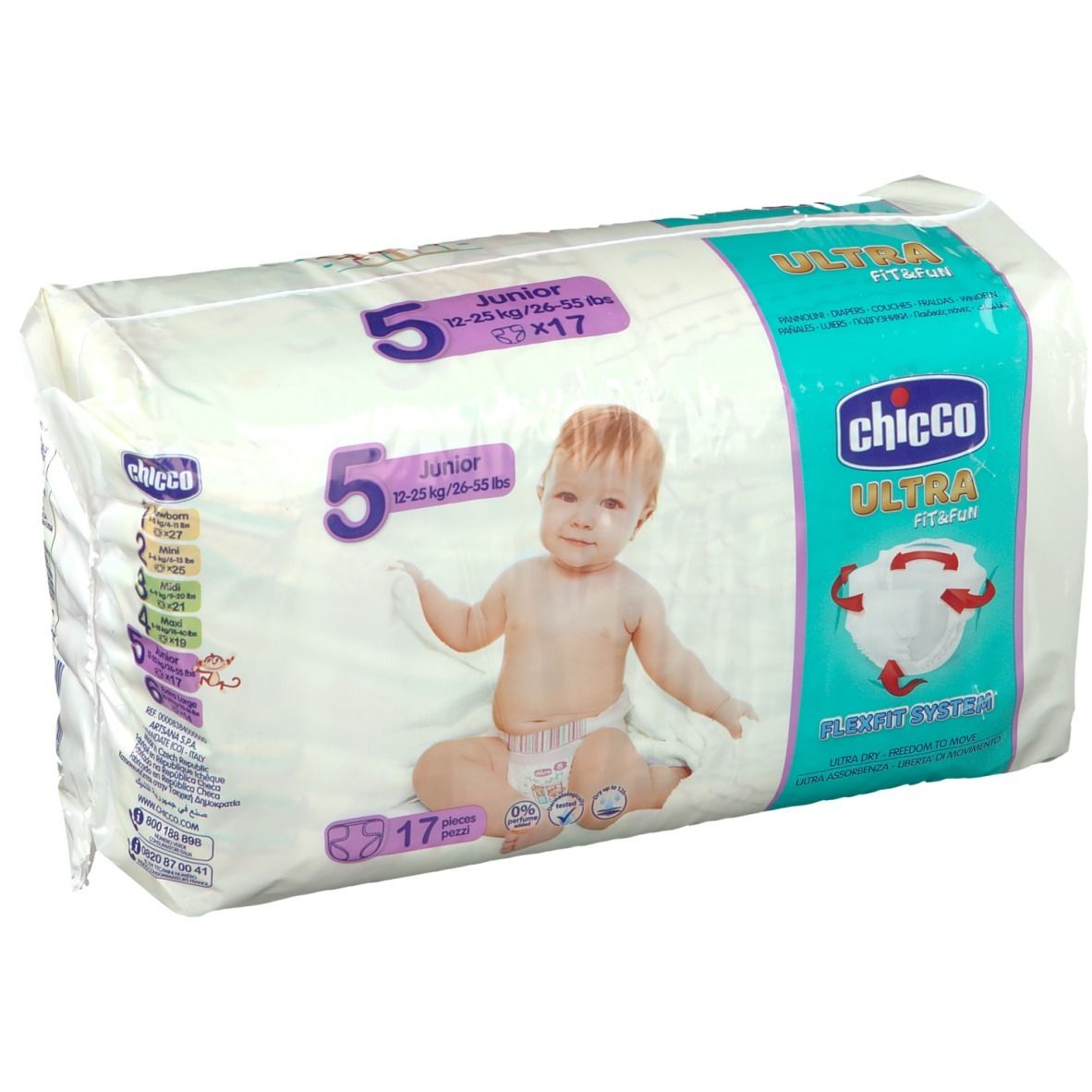 Chicco® Pannolini Ultra Fit&Fun Taglia 5