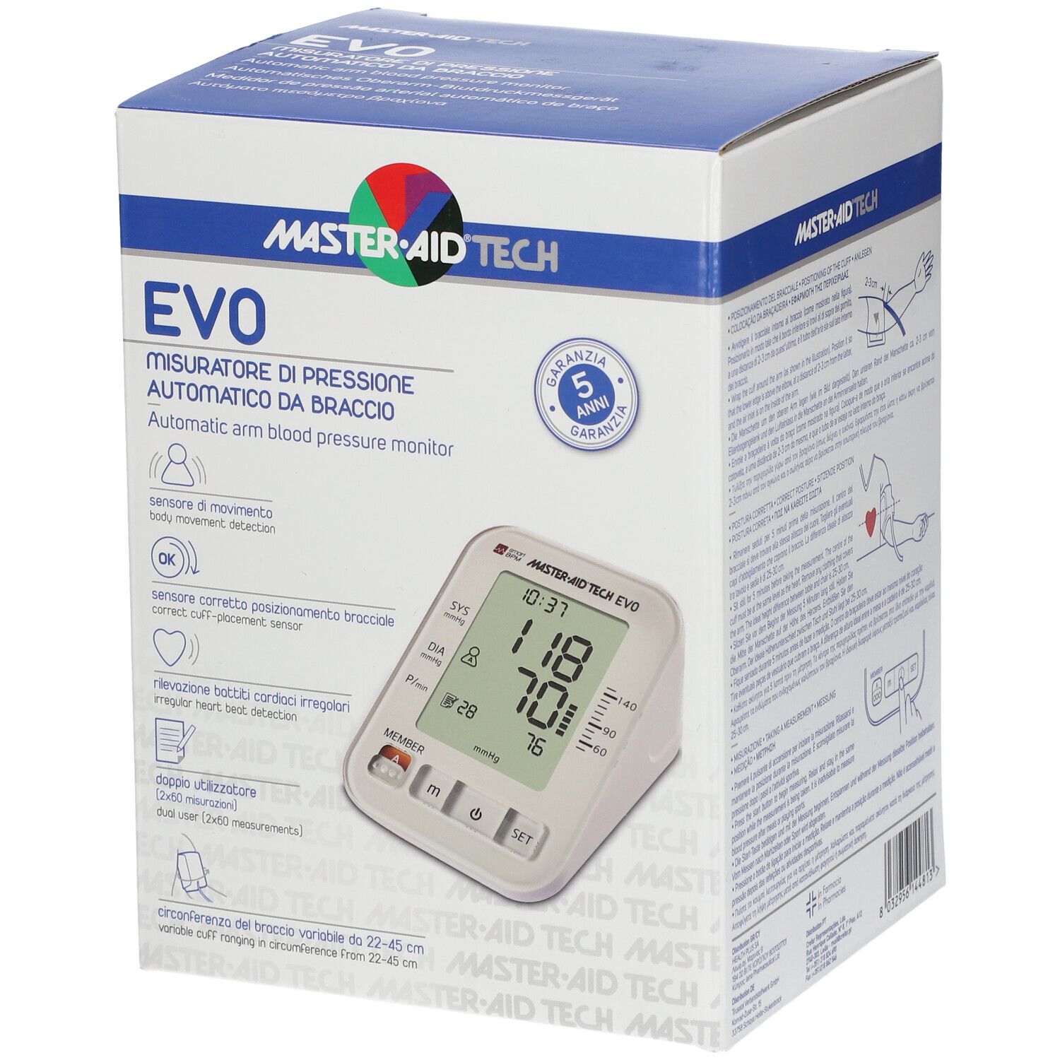 Master Aid® Tech Misuratore di Pressione EVO