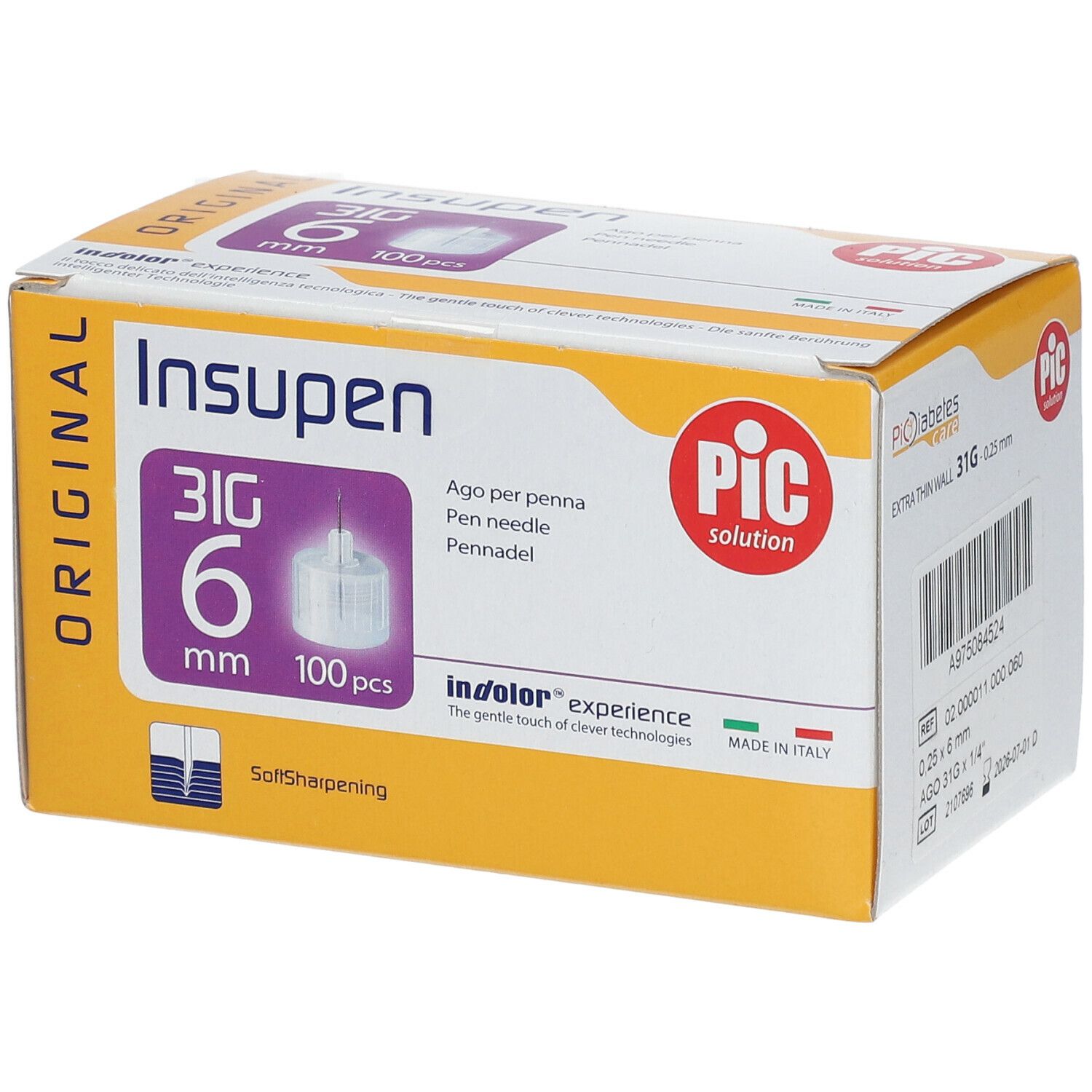 Pic Insupen Original 31G 6 mm