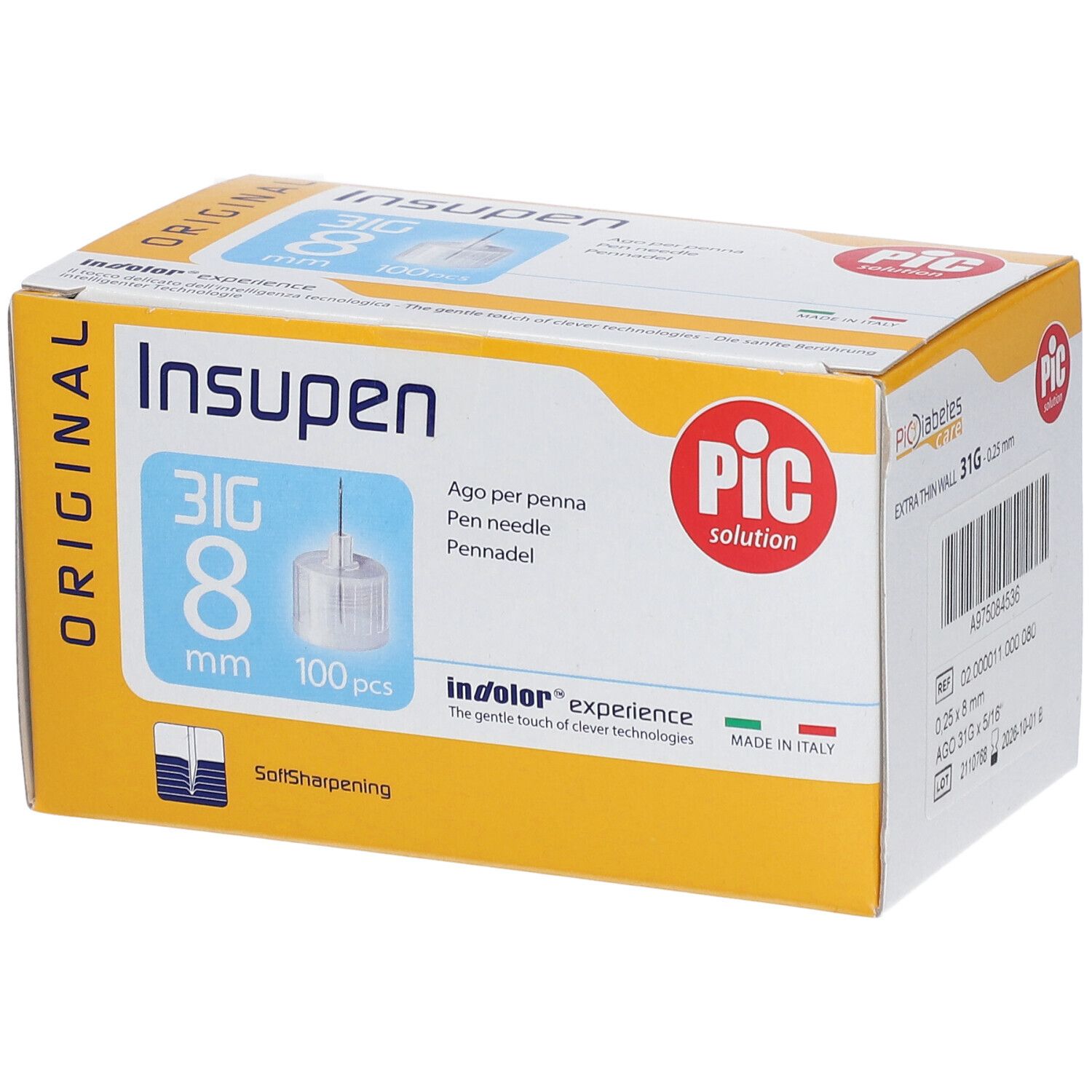 Pic Insupen 31G 8 mm