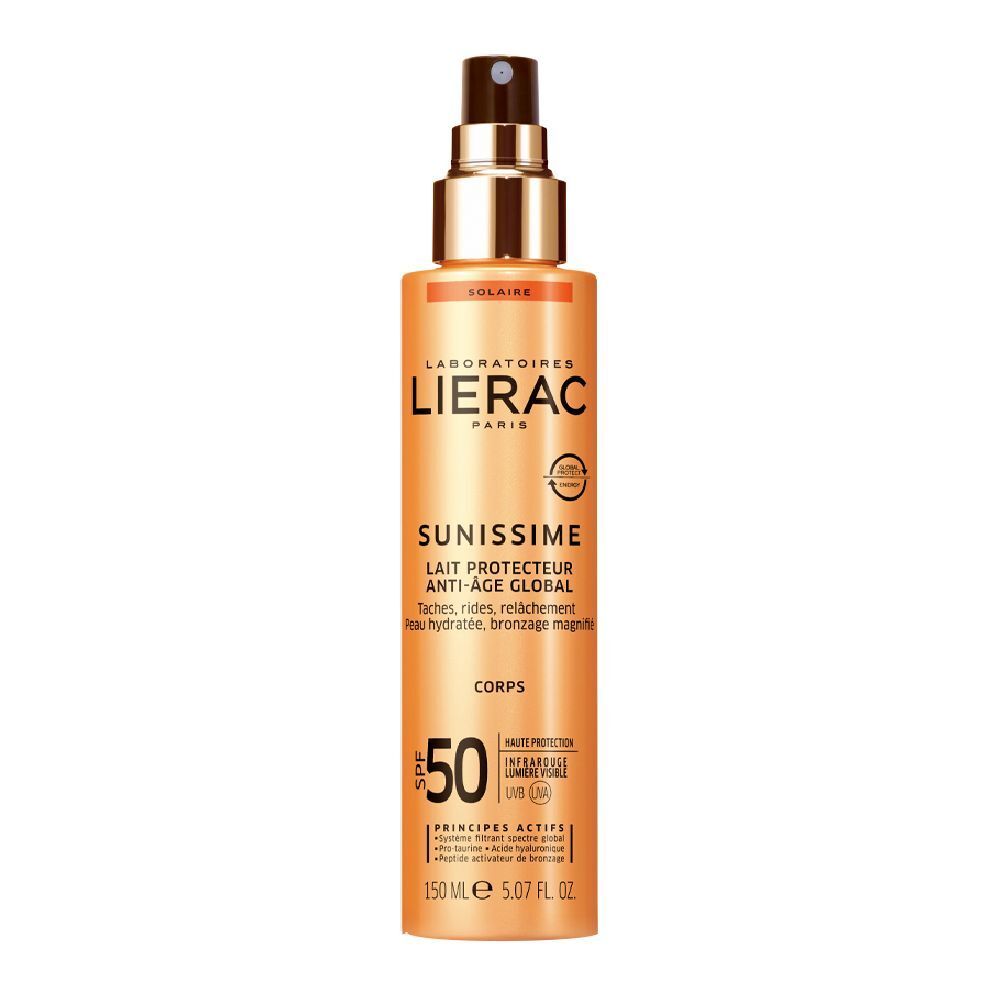 LIERAC Sunissime Latte Protettivo Energizzante Anti-Età Globale SPF50