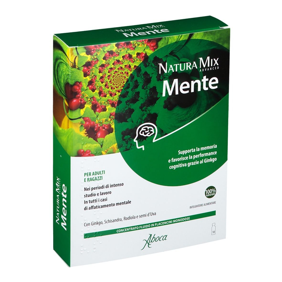 Aboca Natura Mix Advanced Mente Flaconcini