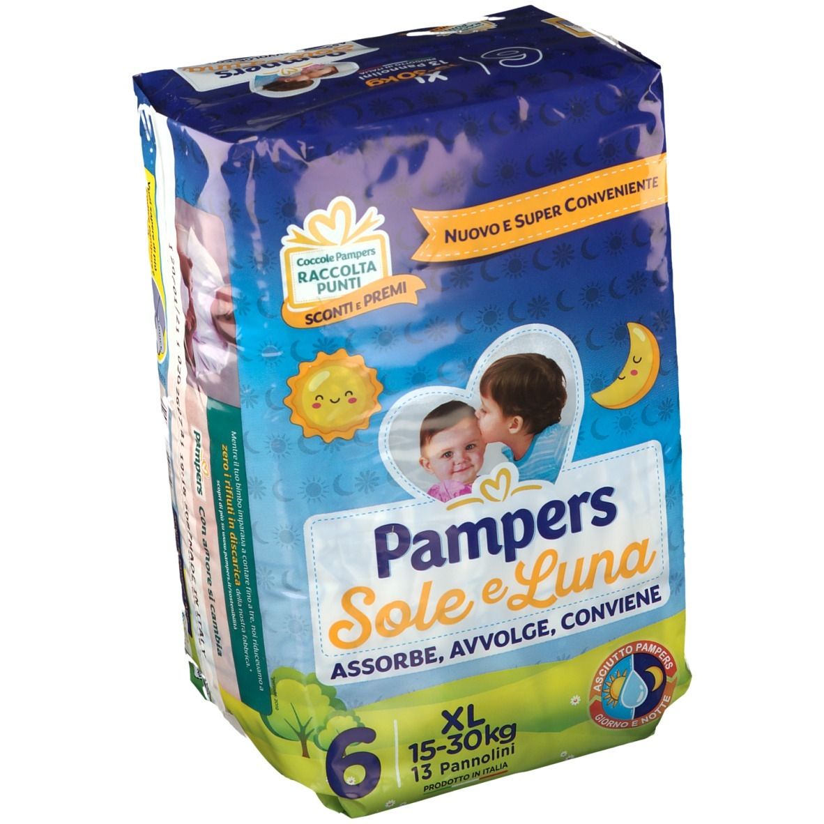 Pampers Sole e Luna 6 Extralarge