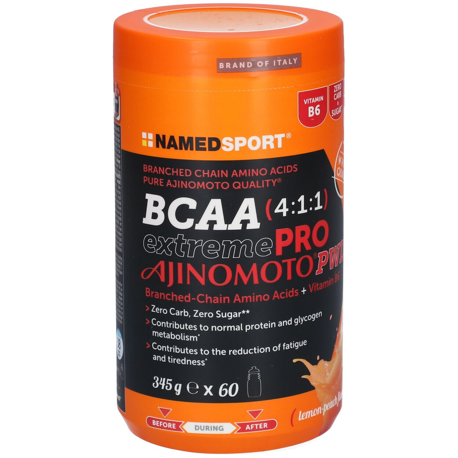 NAMEDSPORT® BCAA 4:1:1 Extremepro Ajinomoto PWD Limone-Pesca