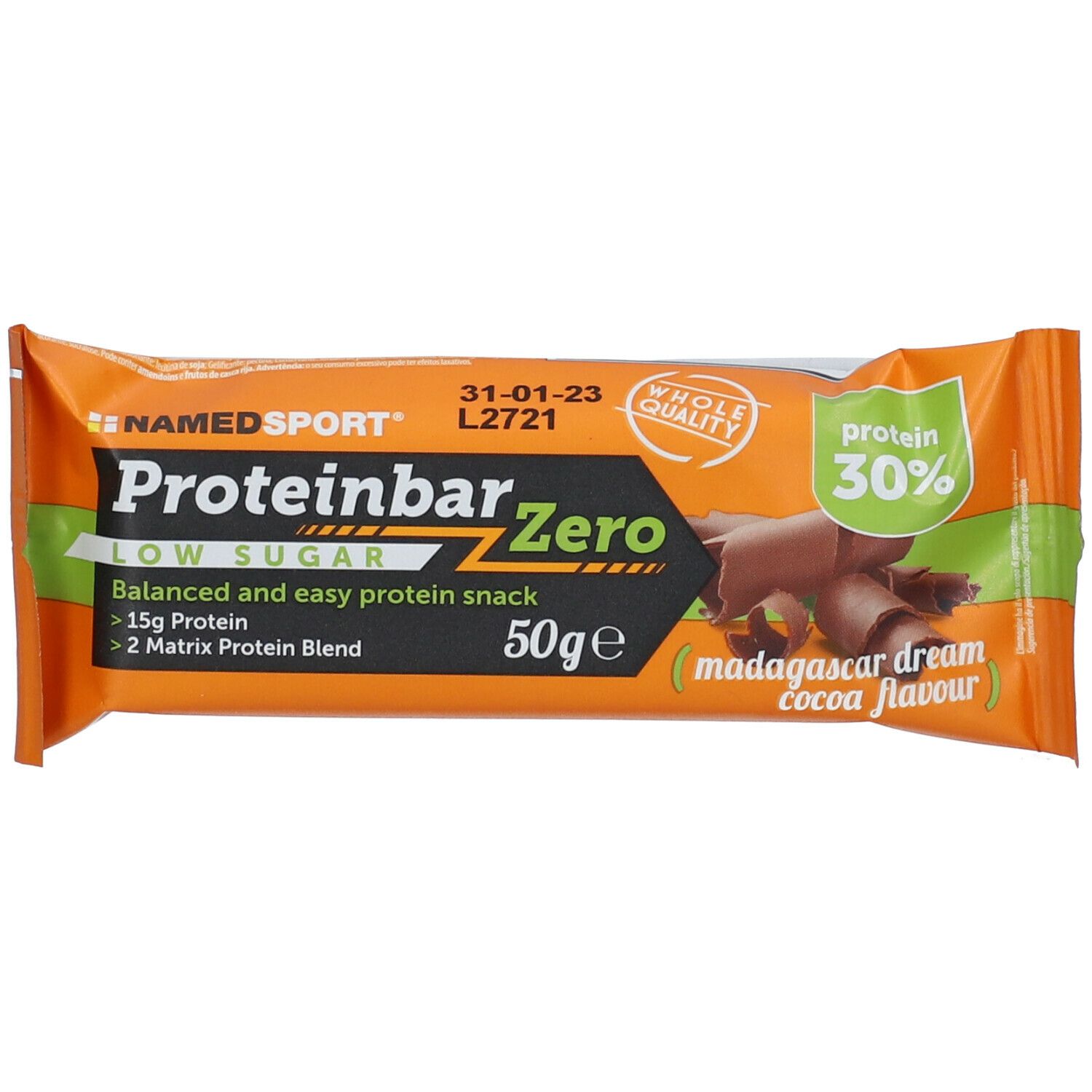 Namedsport® Proteinbar Zero Madagascar Dream Cocoa