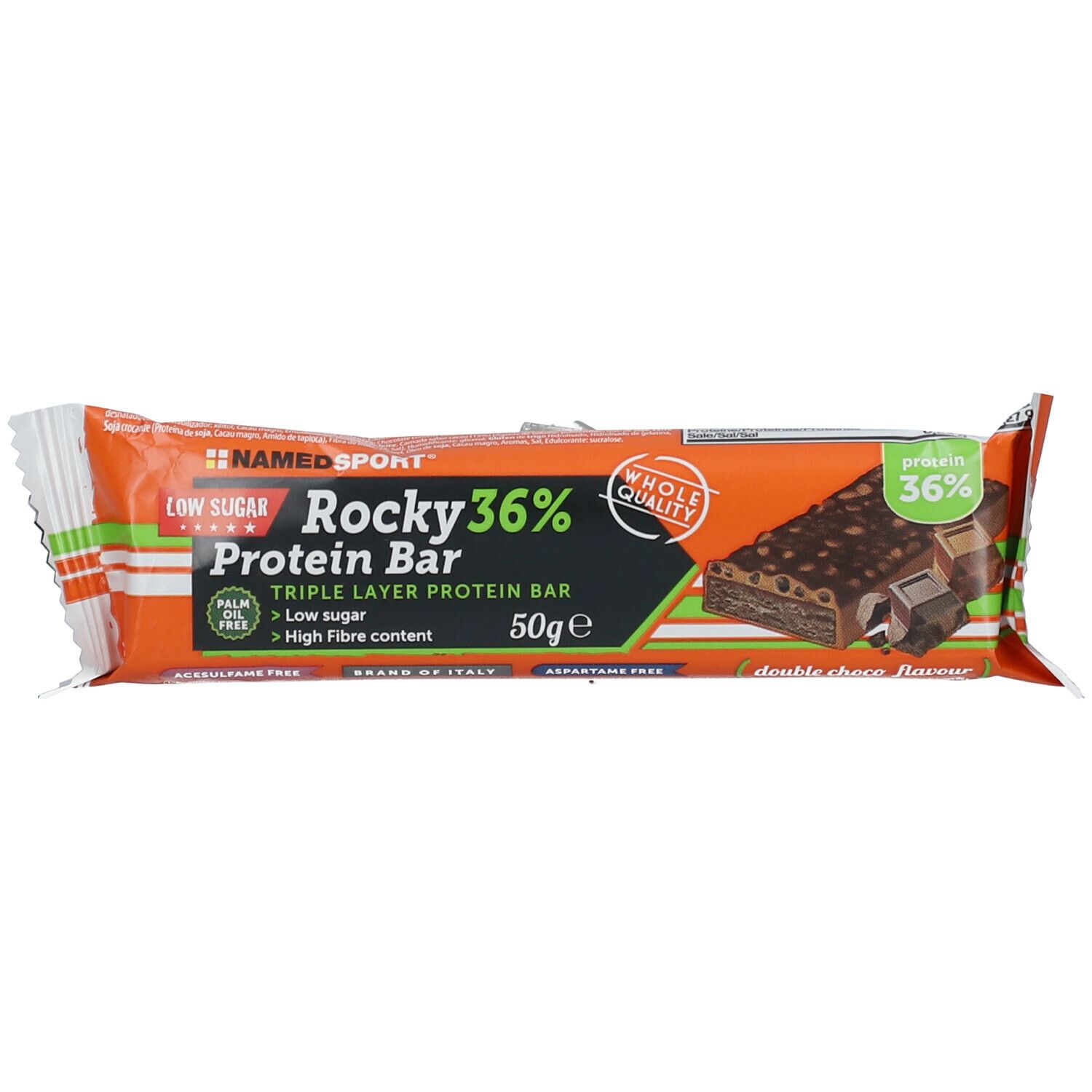 NAMEDSPORT® Rocky 36% Protein Bar Double Choco Flavour