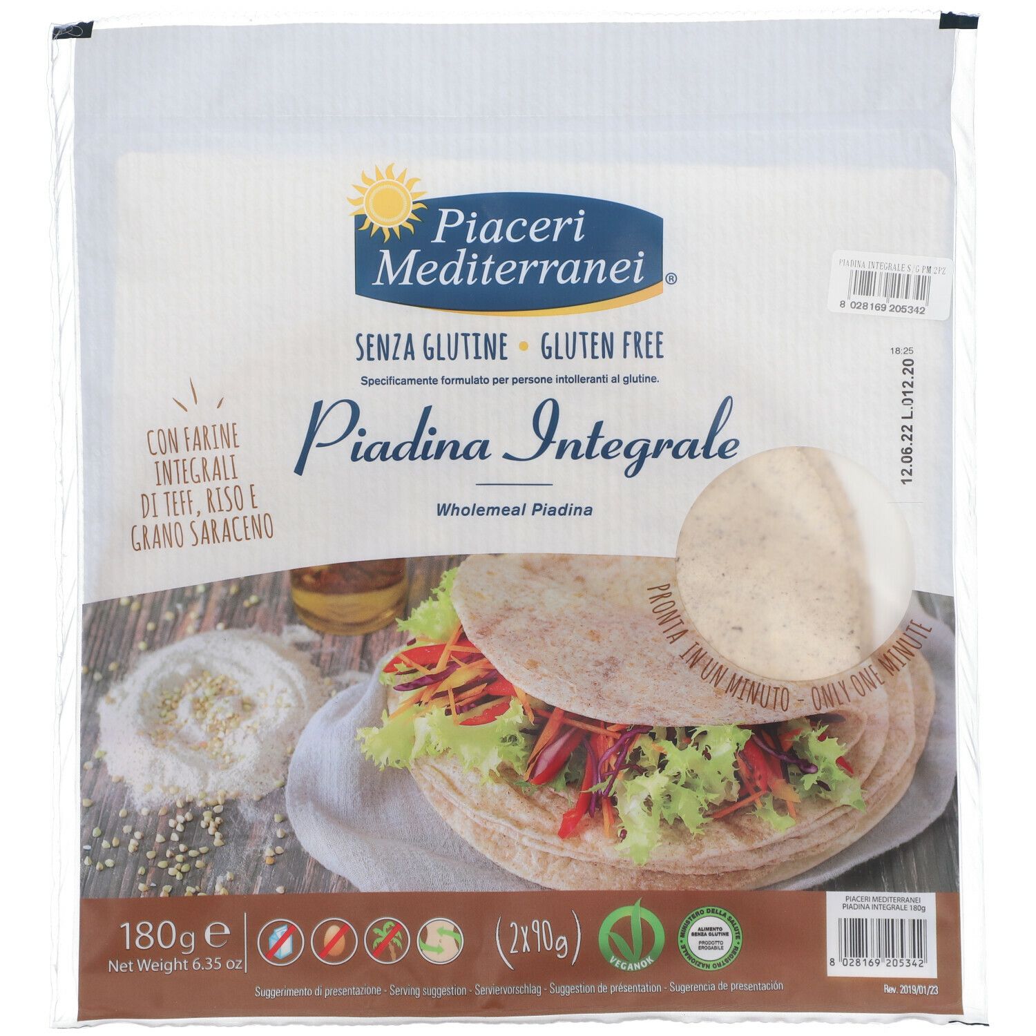 Piaceri Mediterranei® Piadina Integrale