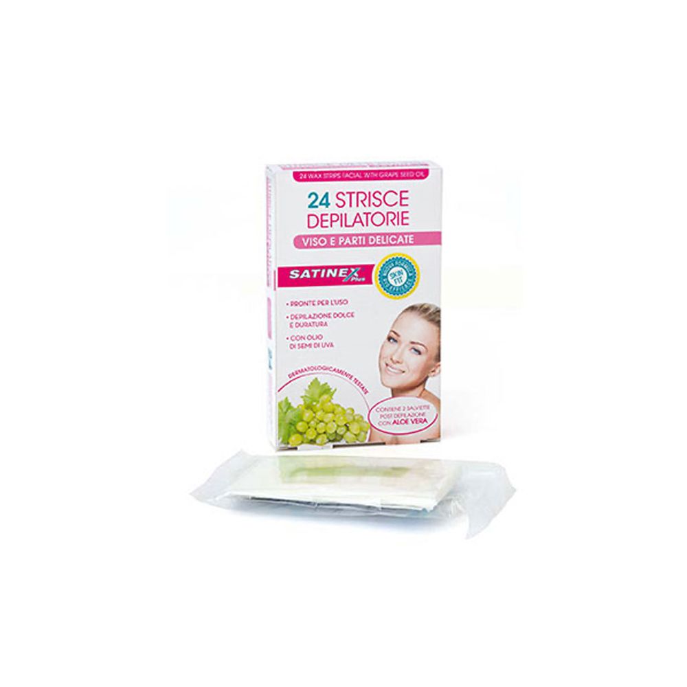 Satinex Plus Strisce Depilatorie Viso e Parti Delicate