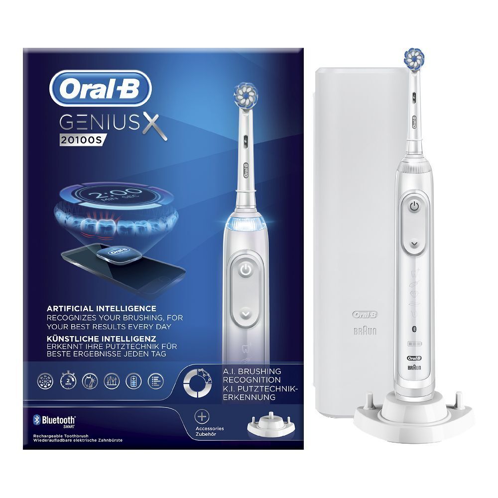 Oral-B Genius X 20100S Spazzolino Elettrico Bianco