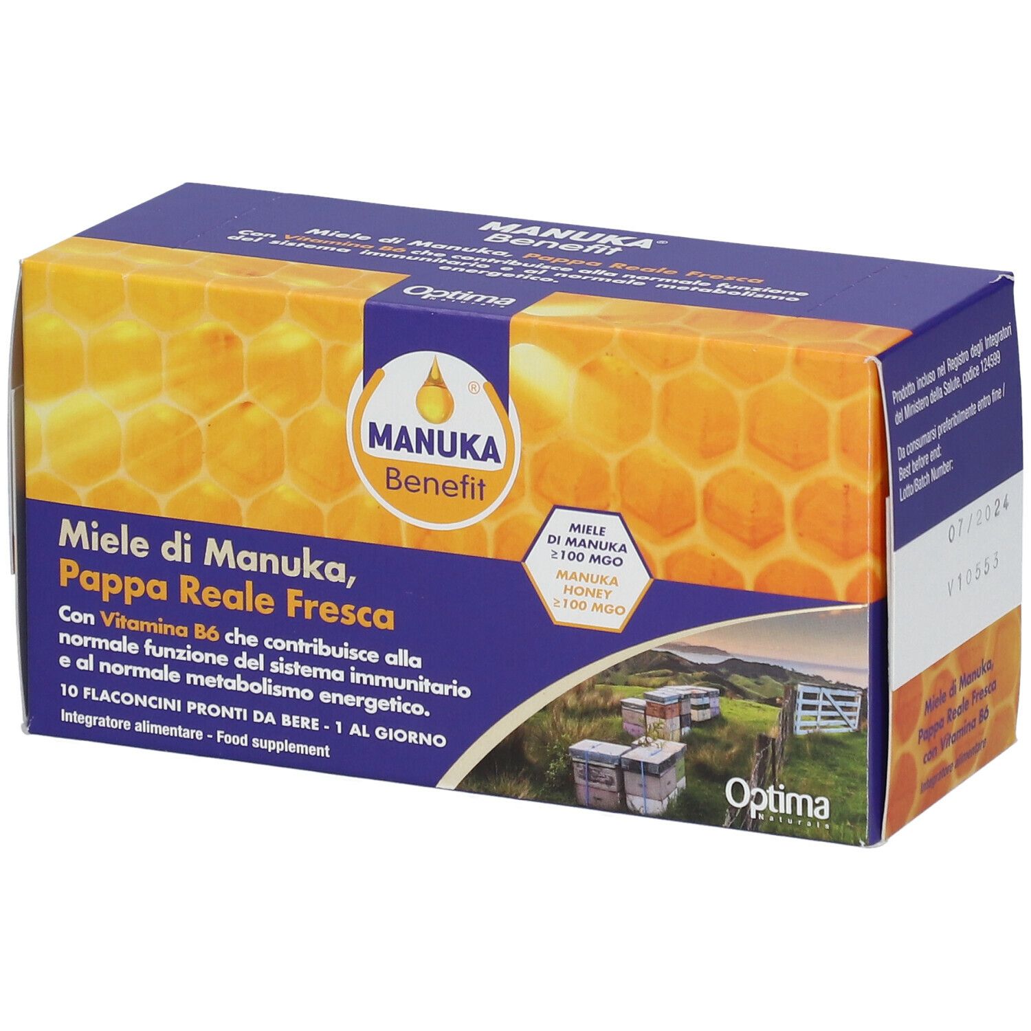 Manuka Benefit Pappa reale fresca, miele di Manuka e vitamina B6