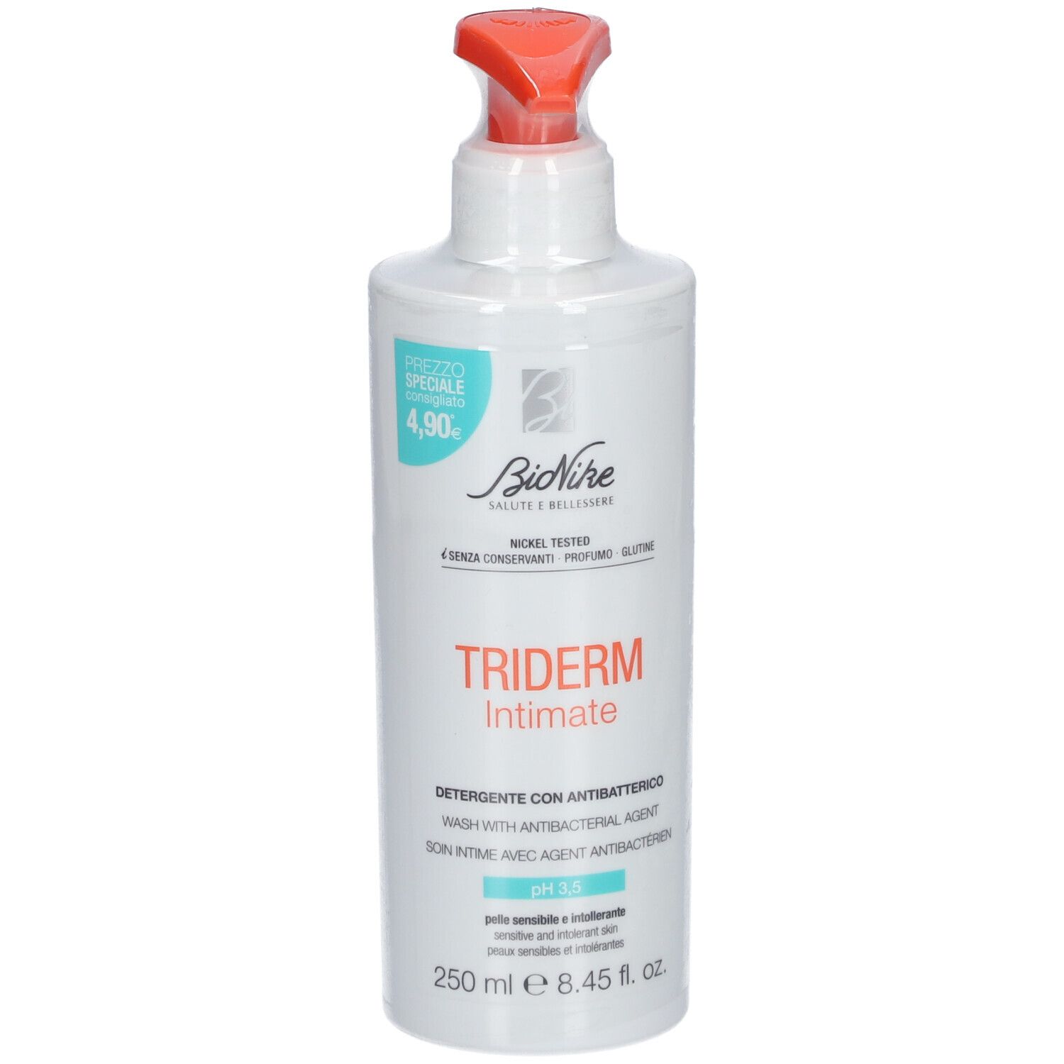 Bionike Triderm Intimate Detergente con Antibatterico Ph 3.5
