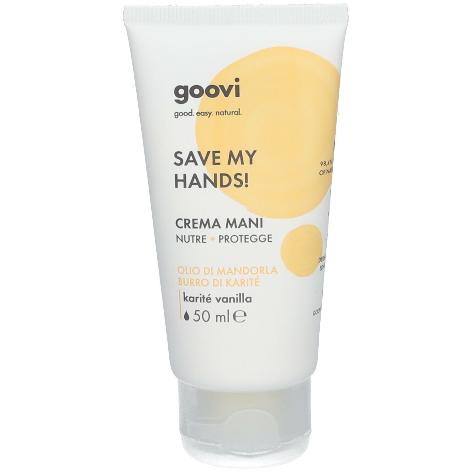 Goovi Crema Mani - Nutre + Protegge Save My Hands Karité Vanilla